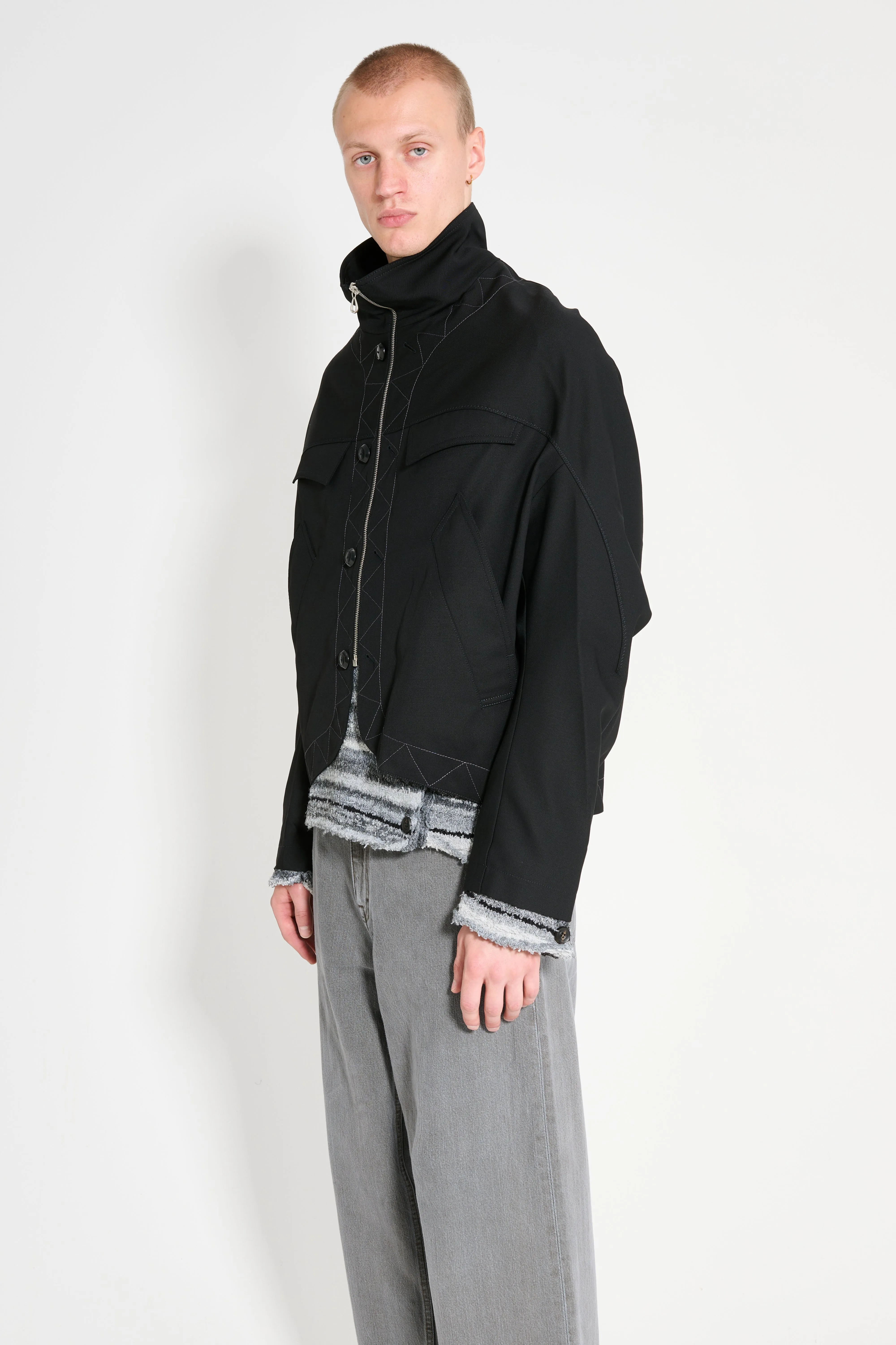 Kiko Kostadinov Jacklight Jacket Crow Black sold by Tres Bien product image thumbnail 2