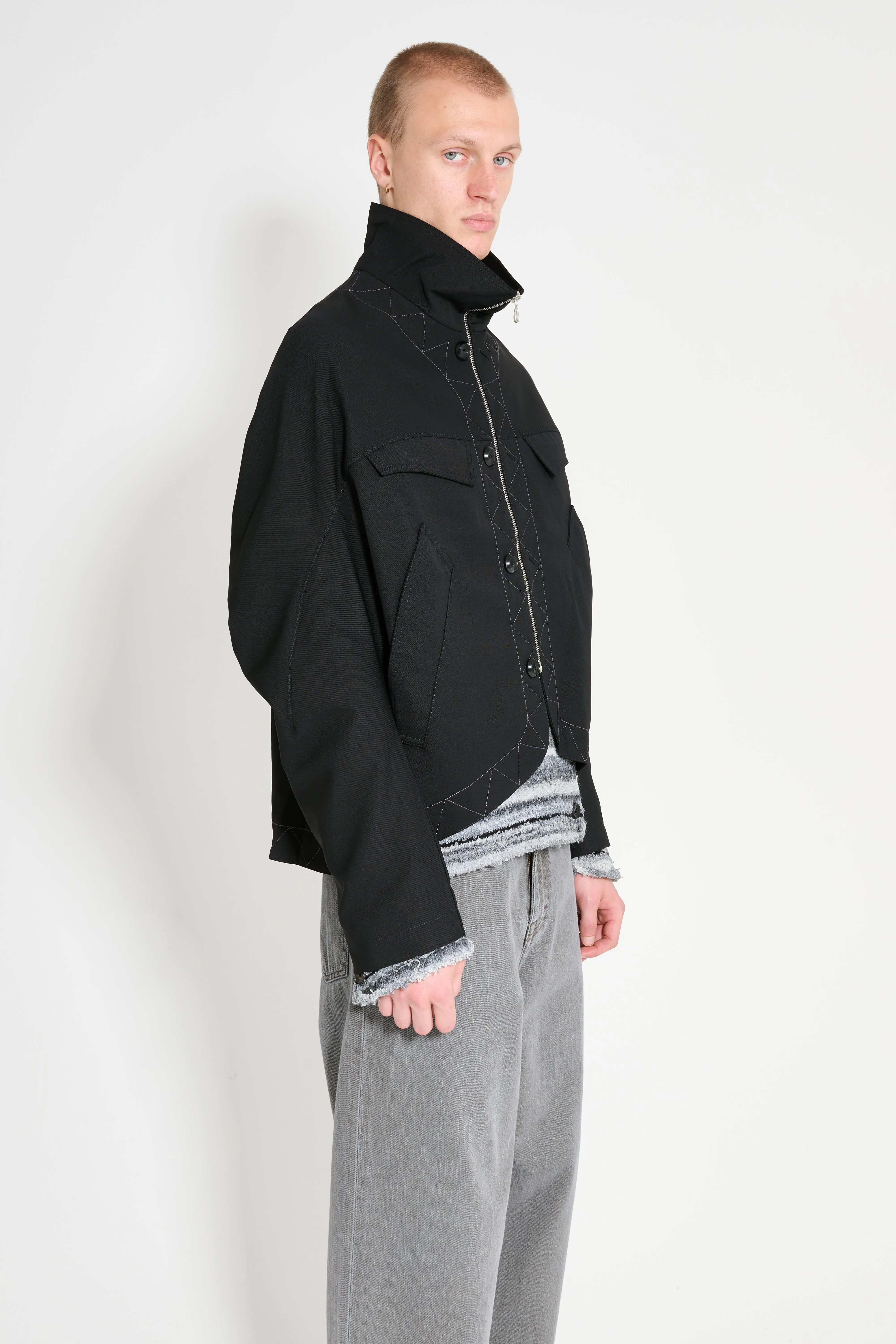 Kiko Kostadinov Jacklight Jacket Crow Black sold by Tres Bien product image thumbnail 3
