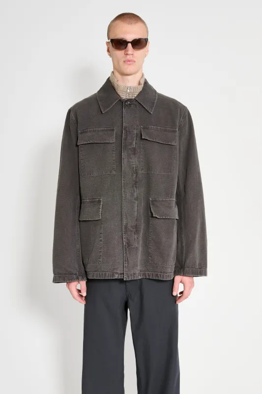 Our Legacy Uniform Jacket Ash Black Reborn Canvas sold by Tres Bien