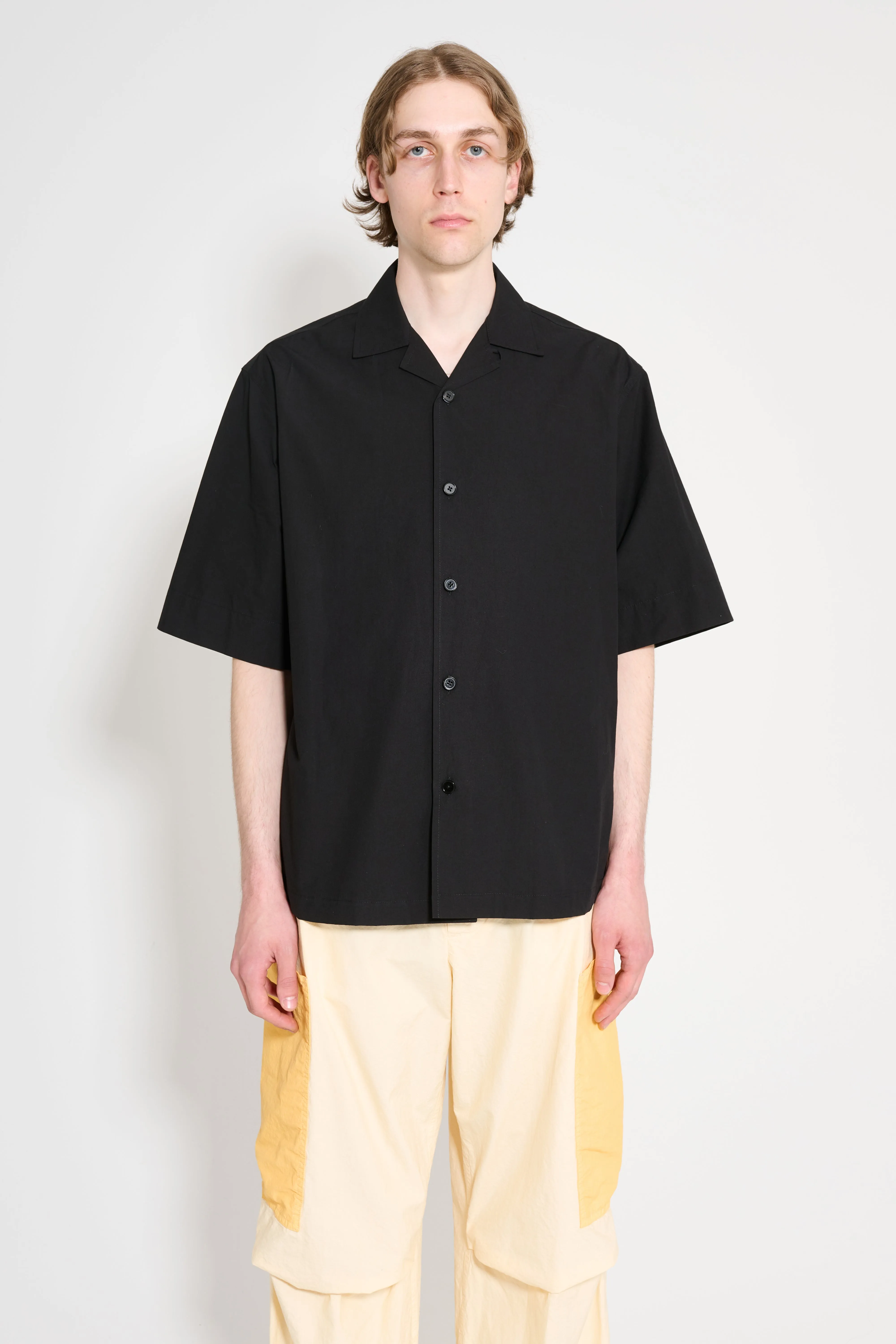 Jil Sander+ Short Sleeve Shirt Black sold by Tres Bien