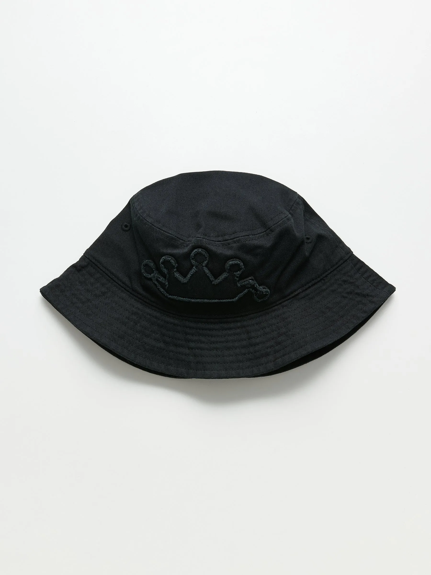 Stüssy Crown Applique Bucket Hat Black sold by Tres Bien