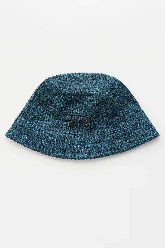 Stüssy Bucket Hat Multi Knit Blue made by Stussy