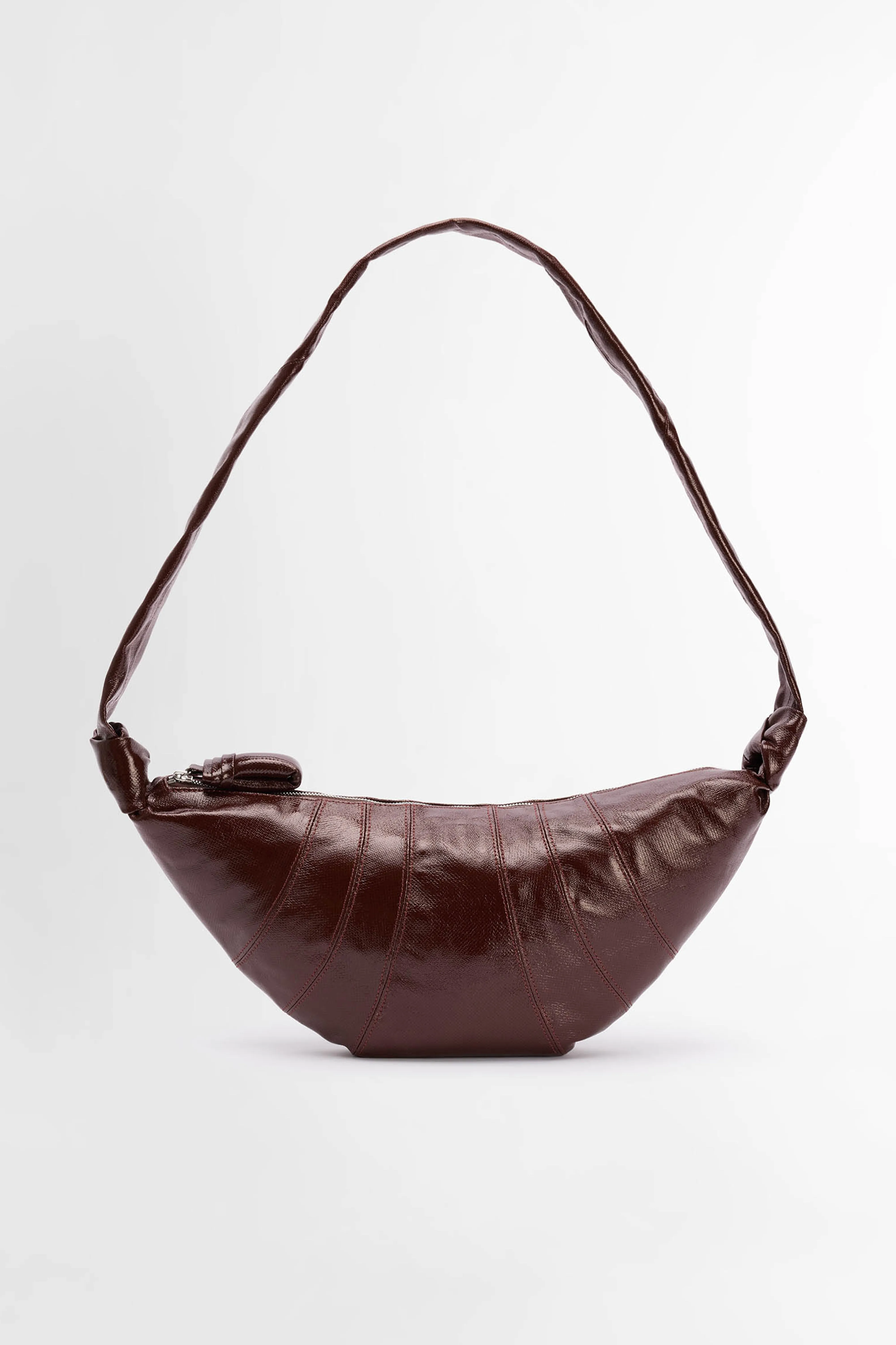 Lemaire Medium Croissant Bag Coated Chocolate Fondant sold by Tres Bien