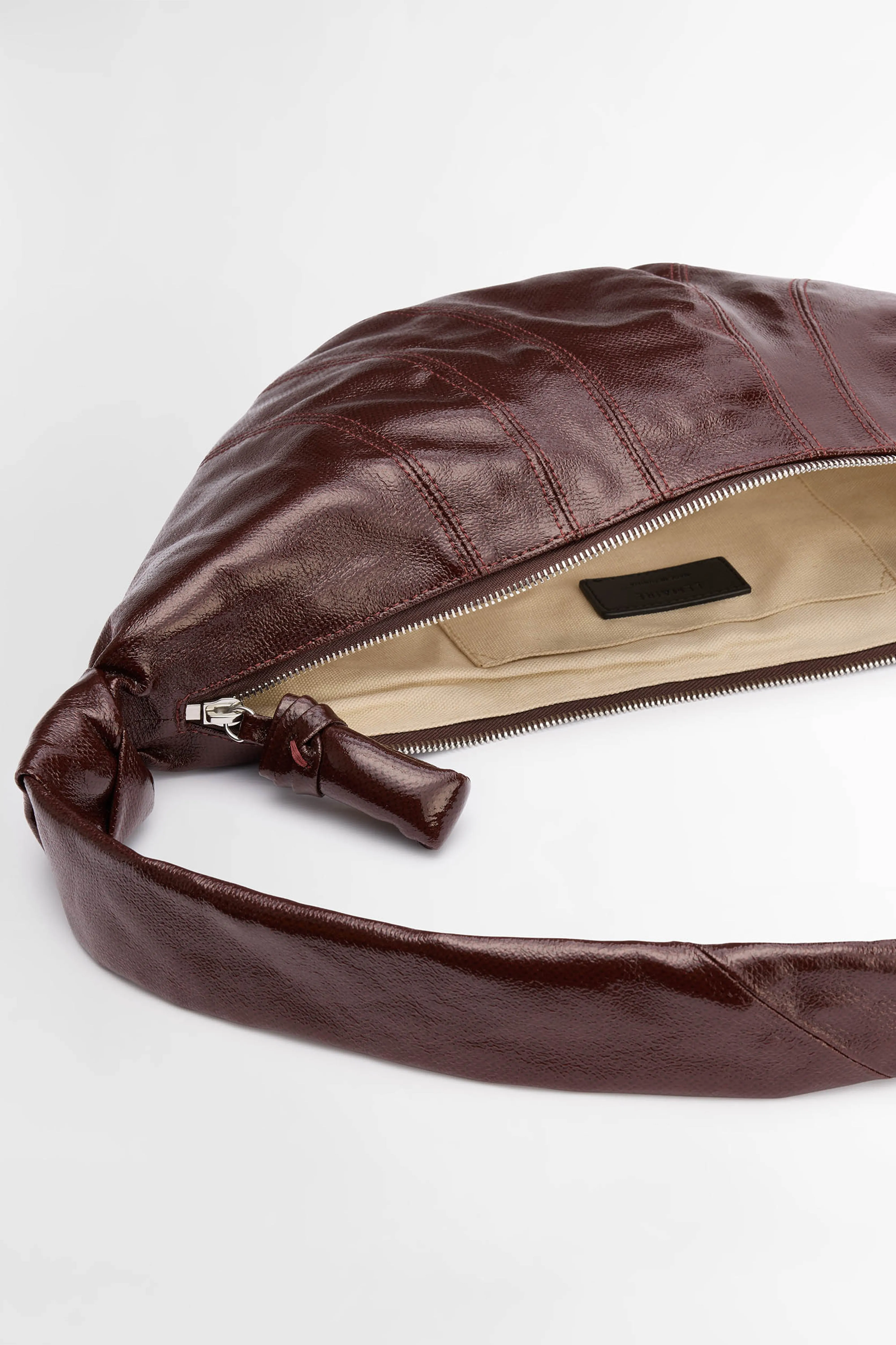 Lemaire Medium Croissant Bag Coated Chocolate Fondant sold by Tres Bien product image thumbnail 3