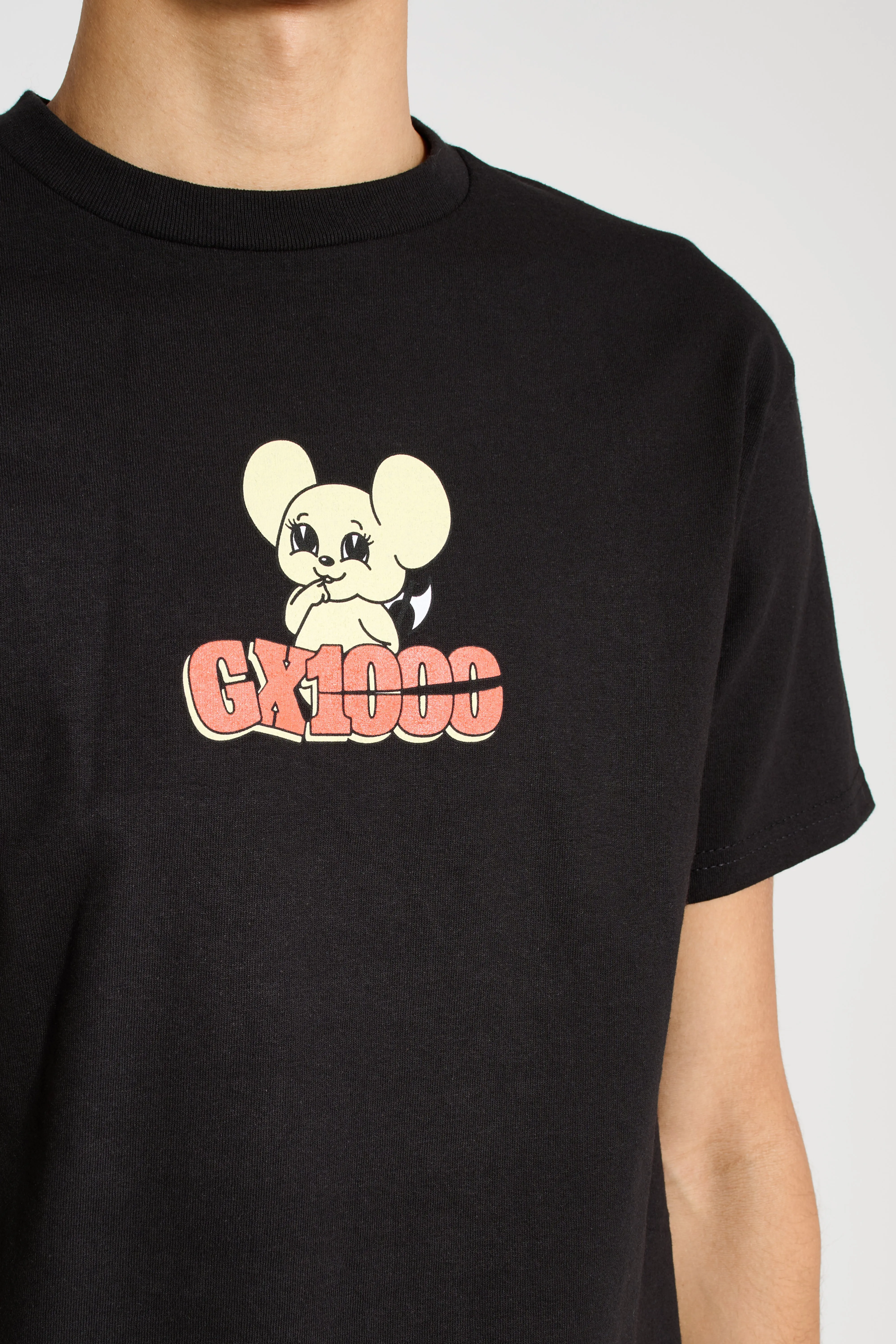 GX1000 Mouse T-shirt Black sold by Tres Bien product image thumbnail 4