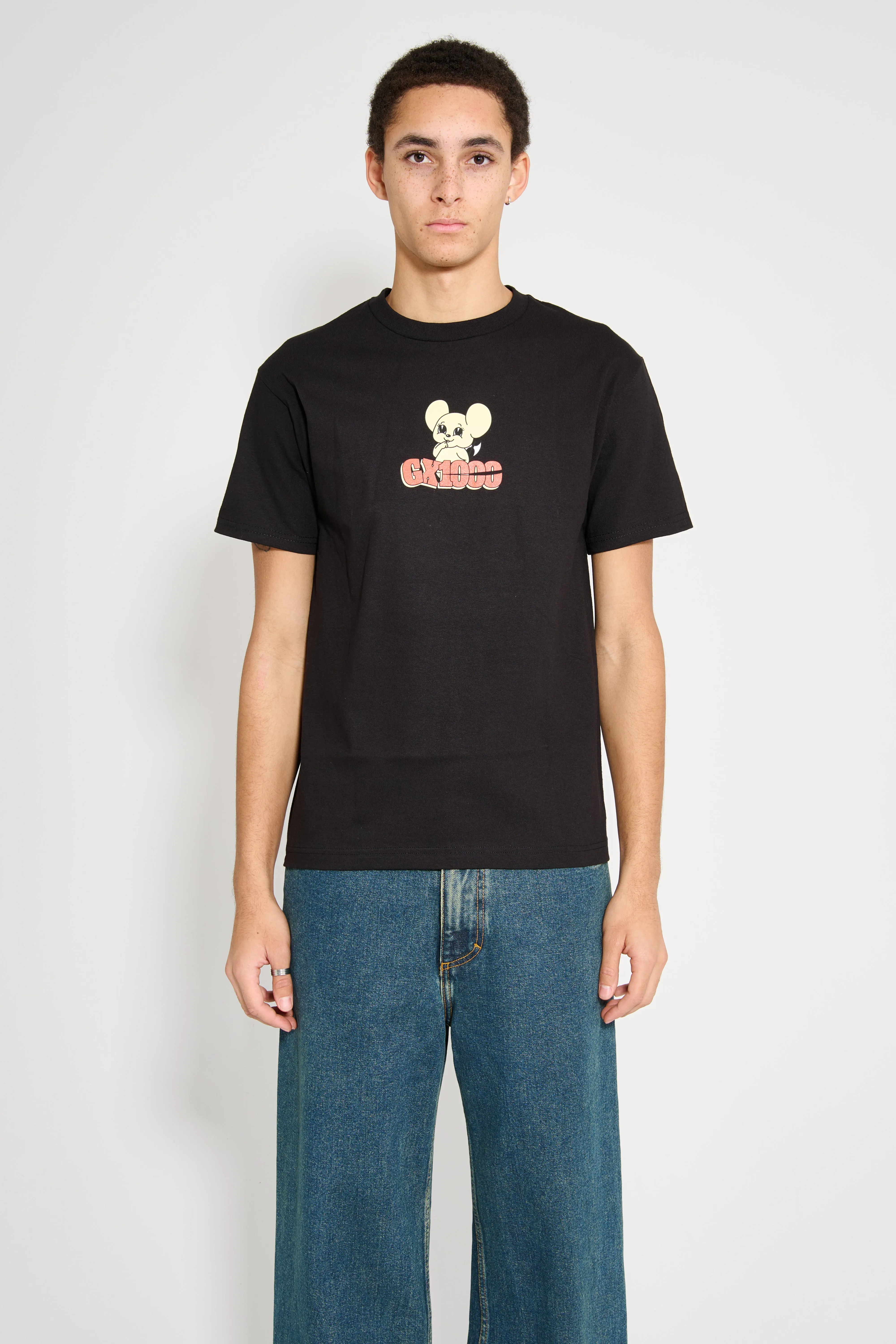GX1000 Mouse T-shirt Black sold by Tres Bien product image thumbnail 2