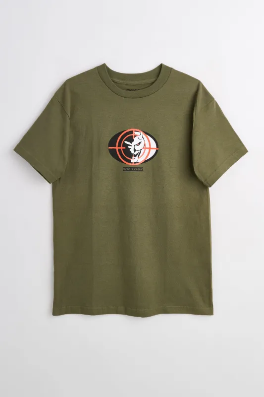 GX1000 Scope T-shirt Military Green made by Tres Bien