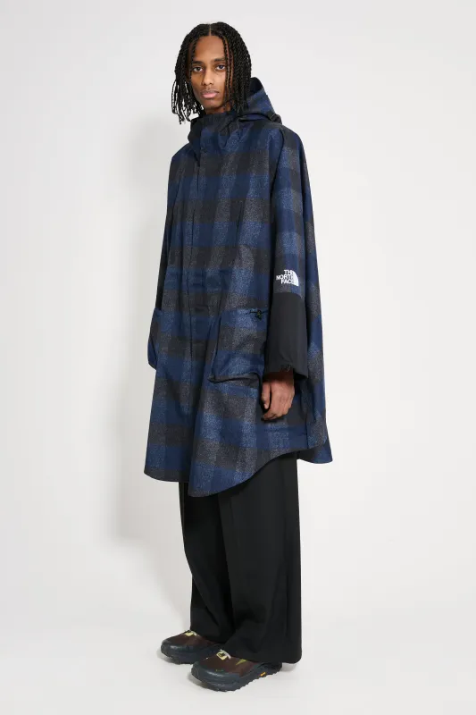 The North Face Hardshell Poncho Jacket Summit Navy Plaid sold by Tres Bien