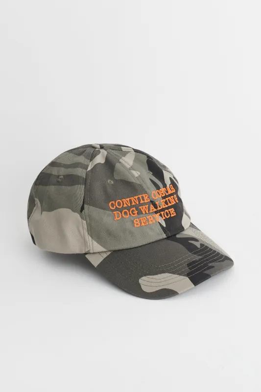 Connie Costas Dog Walking Cap Snow Camo made by Tres Bien