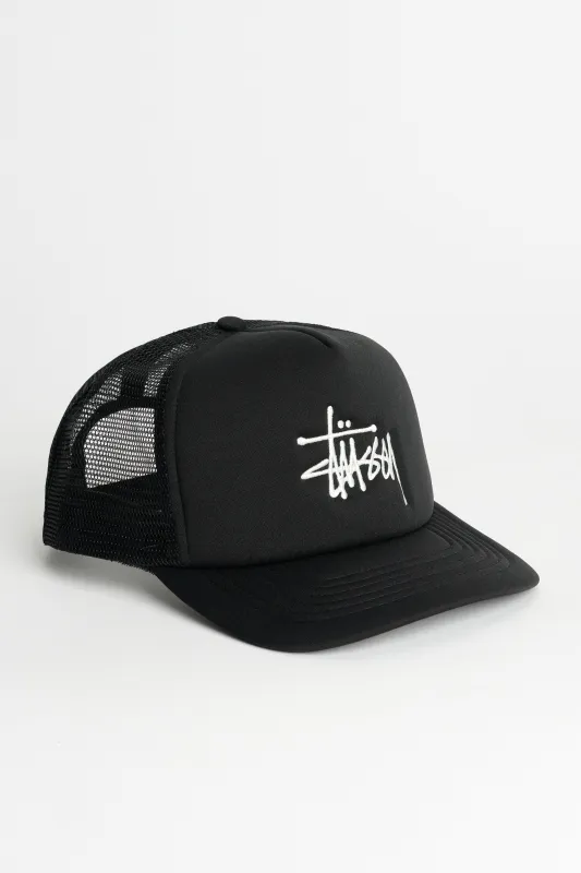 Stüssy Big Basic Trucker Cap Black sold by Tres Bien
