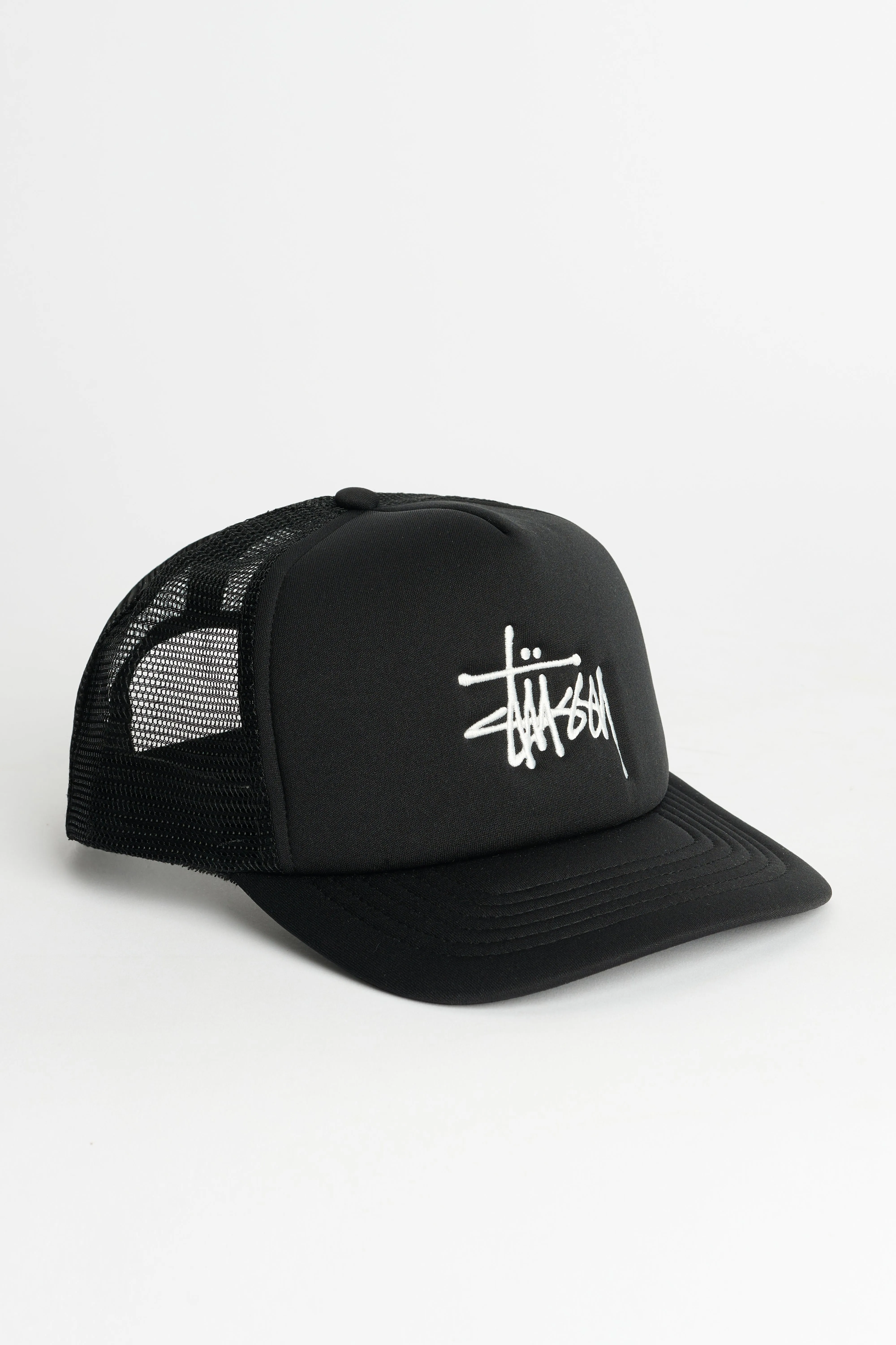 Stüssy Big Basic Trucker Cap Black sold by Tres Bien
