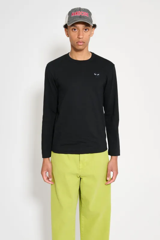 Comme des Garçons Play Small Heart LS T-shirt Black made by Comme des Garcons
