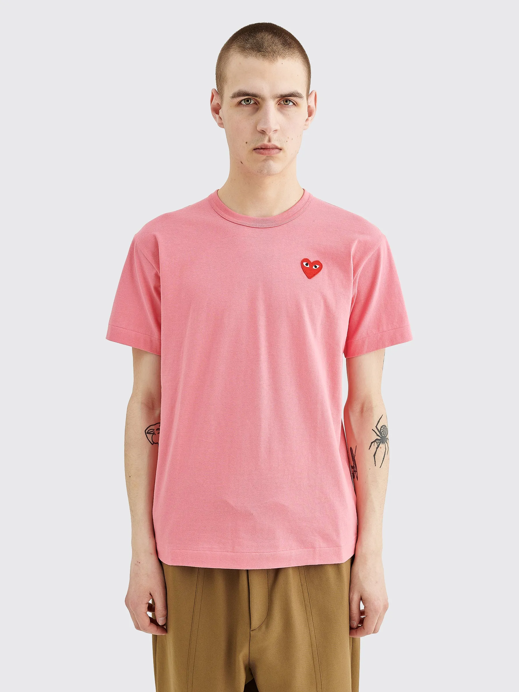 Comme des Garçons Play Small Heart T-shirt Pink sold by Tres Bien product image thumbnail 2