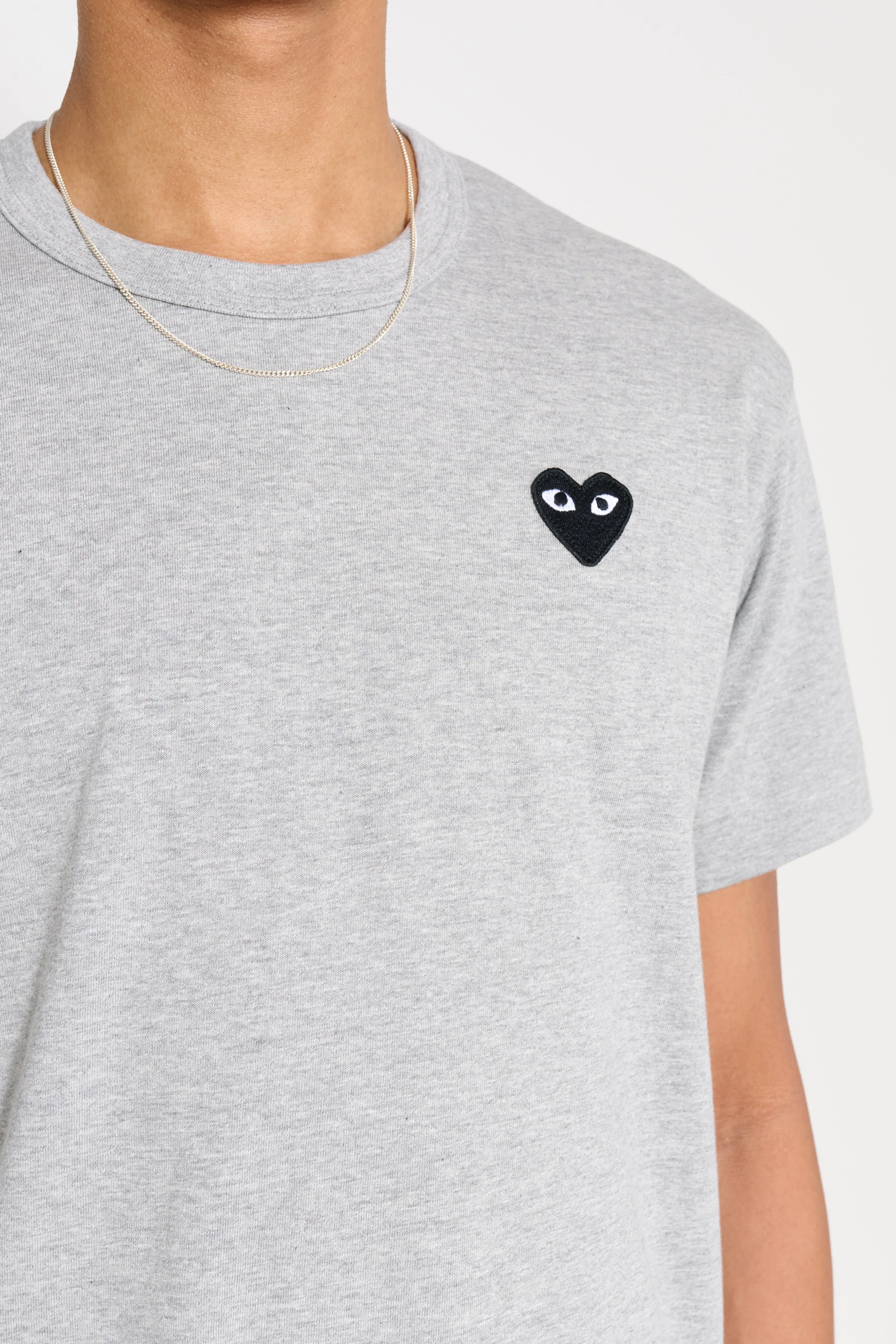 Comme des Garçons Play Small Heart T-Shirt Grey sold by Tres Bien product image thumbnail 4