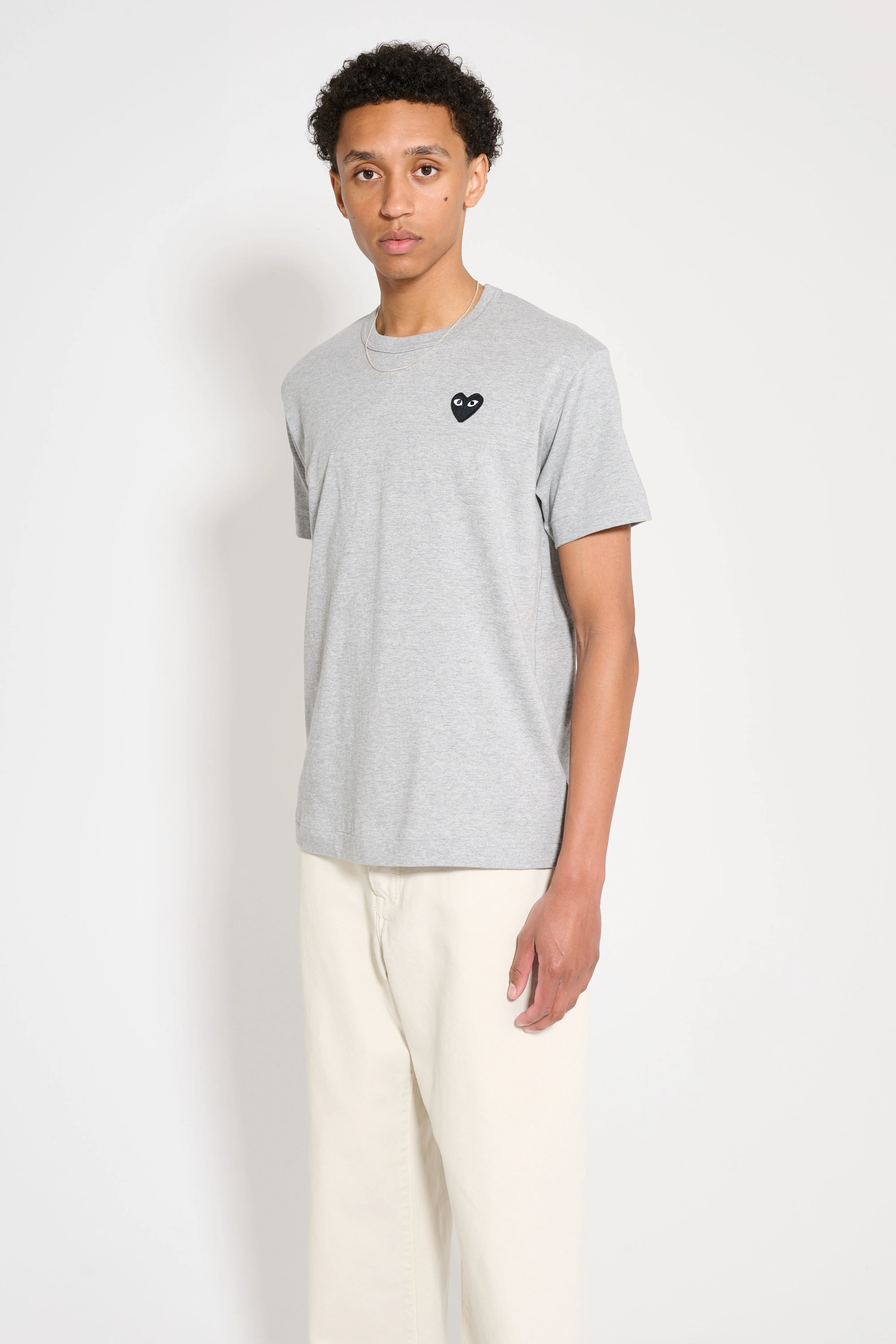 Comme des Garçons Play Small Heart T-Shirt Grey sold by Tres Bien product image thumbnail 2