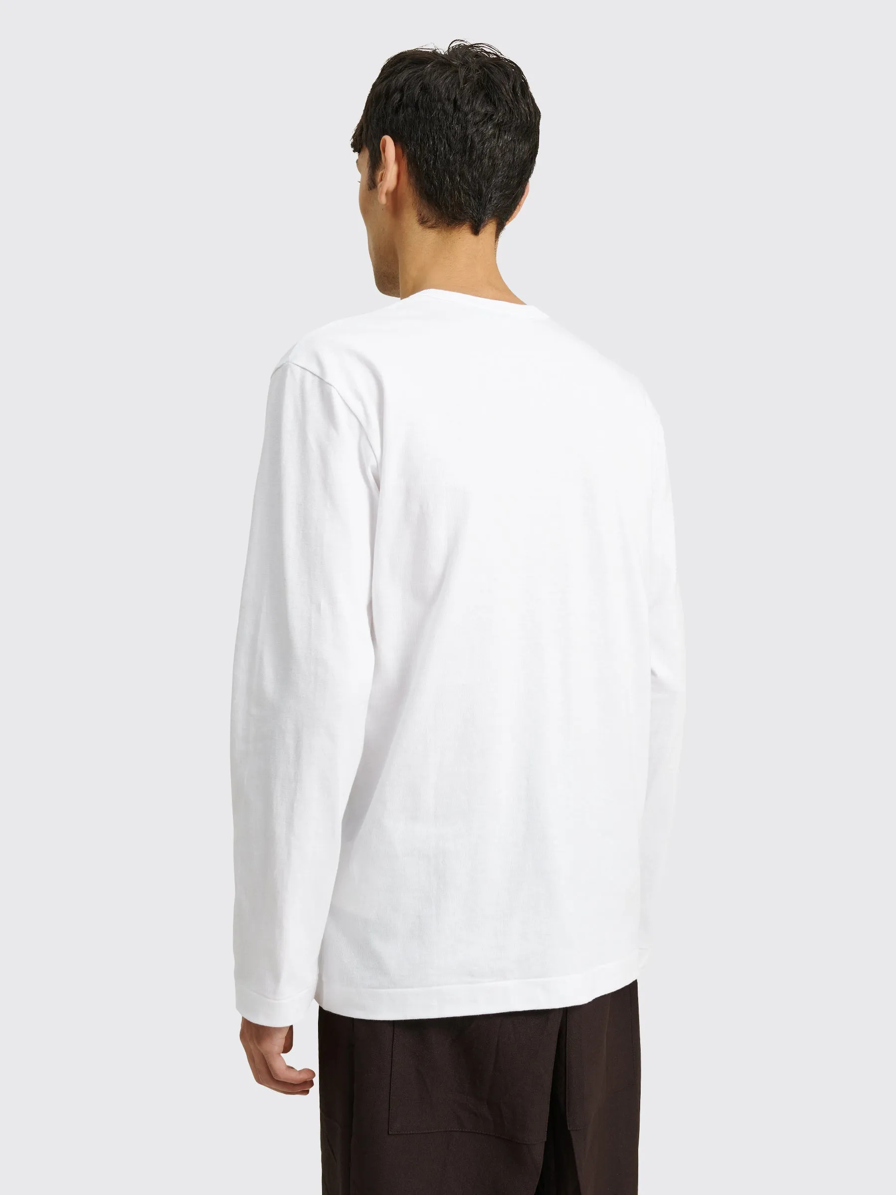 Comme des Garçons Play Mini Heart LS T-shirt White sold by Tres Bien product image thumbnail 4