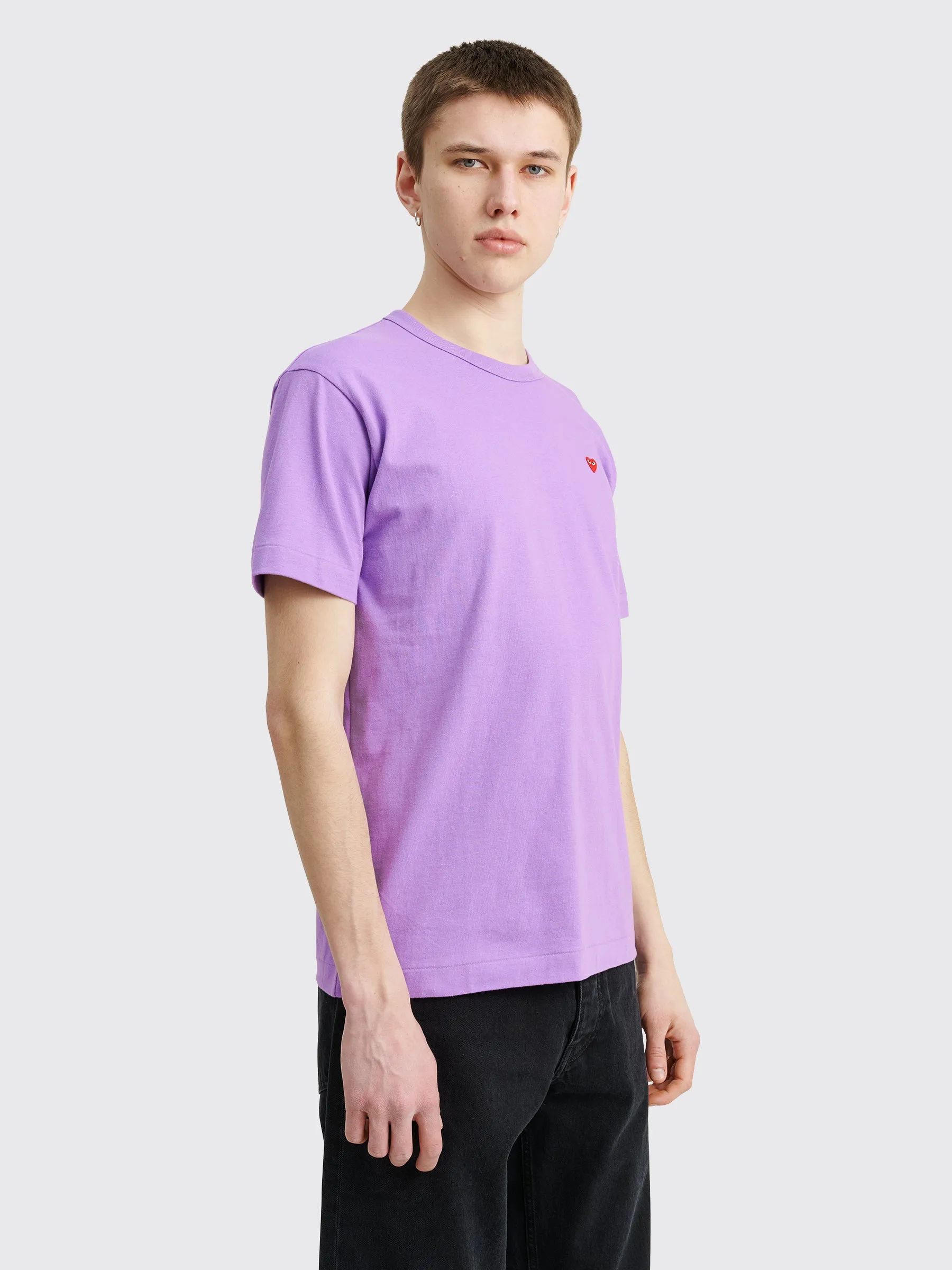 Comme des Garçons Play Mini Heart T-shirt Purple sold by Tres Bien product image thumbnail 5