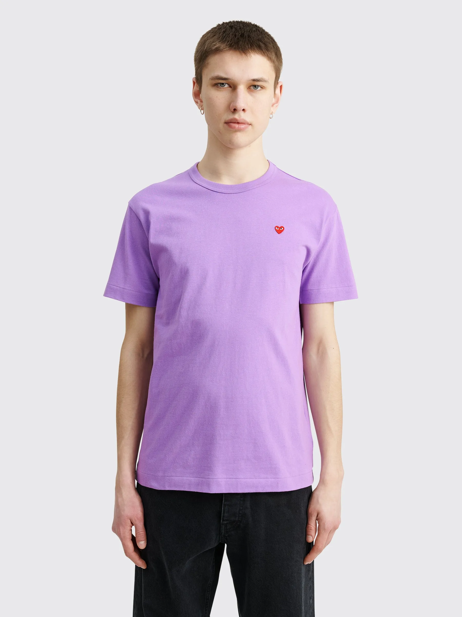 Comme des Garçons Play Mini Heart T-shirt Purple sold by Tres Bien product image thumbnail 2