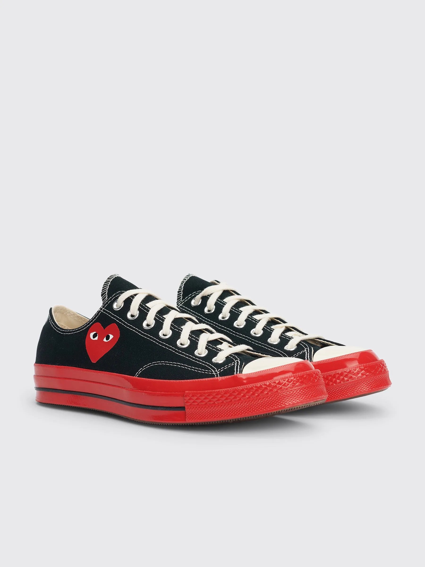 Comme des Garçons Play x Converse Chuck 70 Low Black / Red sold by Tres Bien product image thumbnail 3