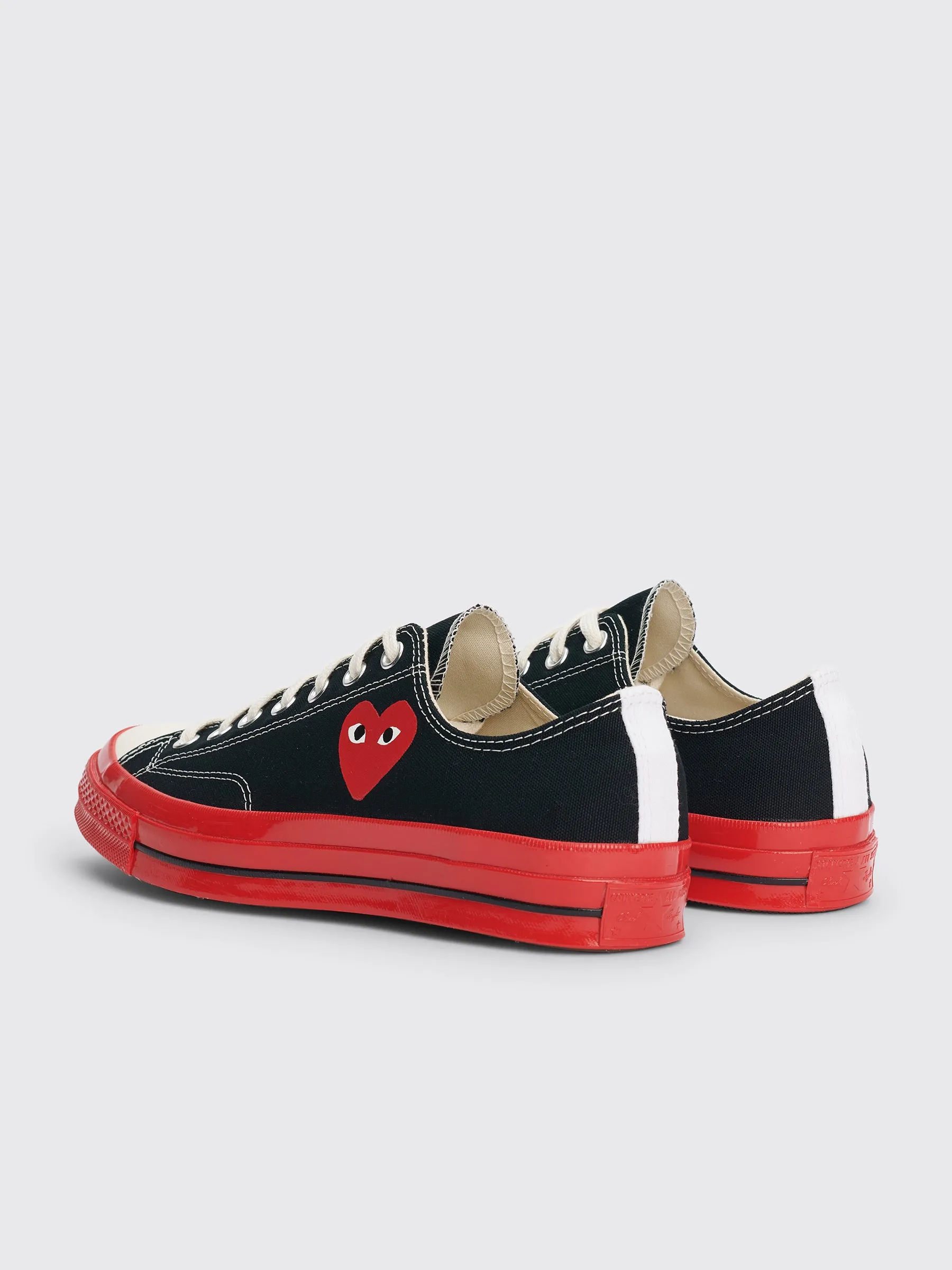 Comme des Garçons Play x Converse Chuck 70 Low Black / Red sold by Tres Bien product image thumbnail 4