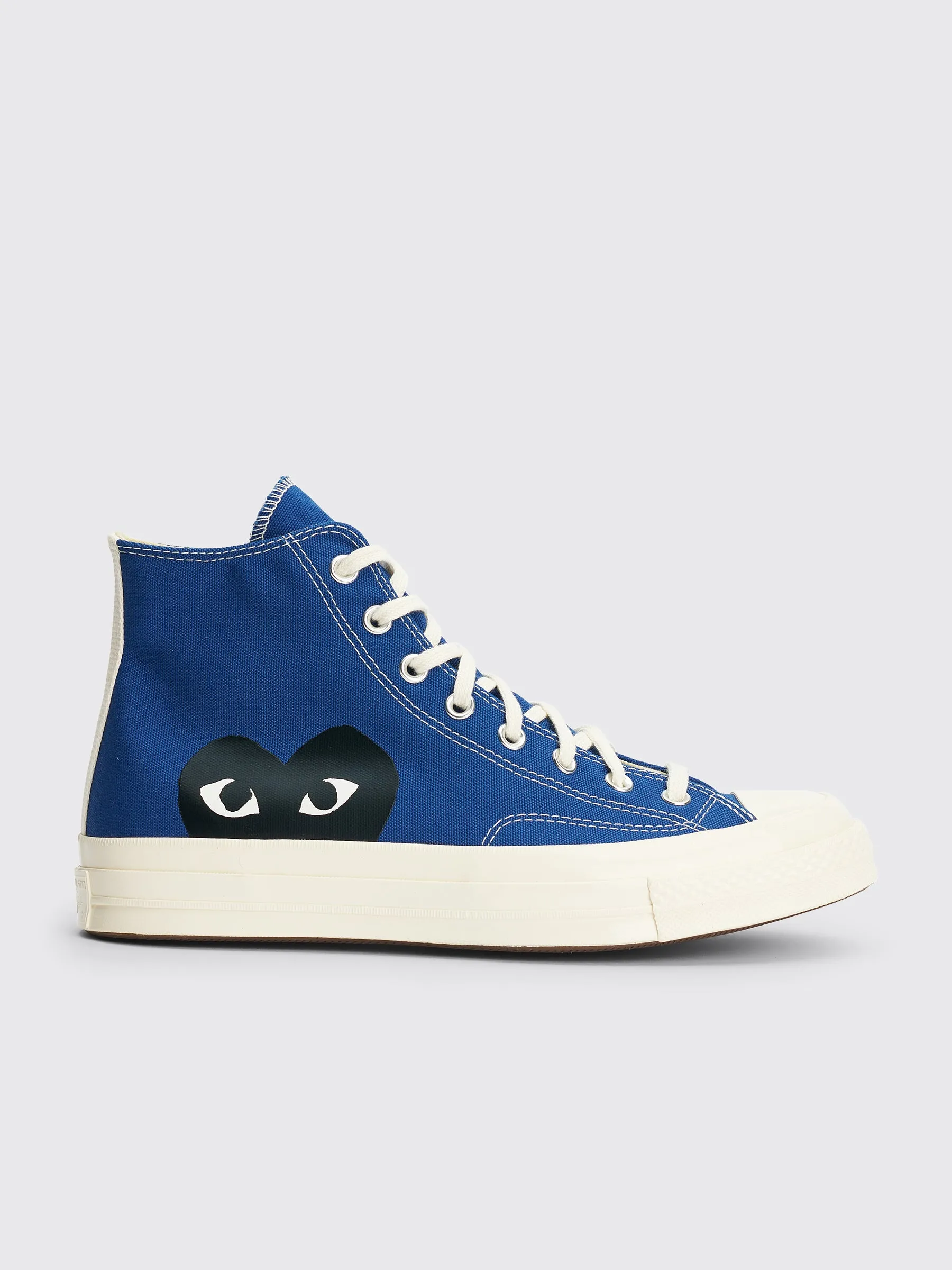 Comme des Garçons Play x Converse Chuck 70 Hi Blue sold by Tres Bien