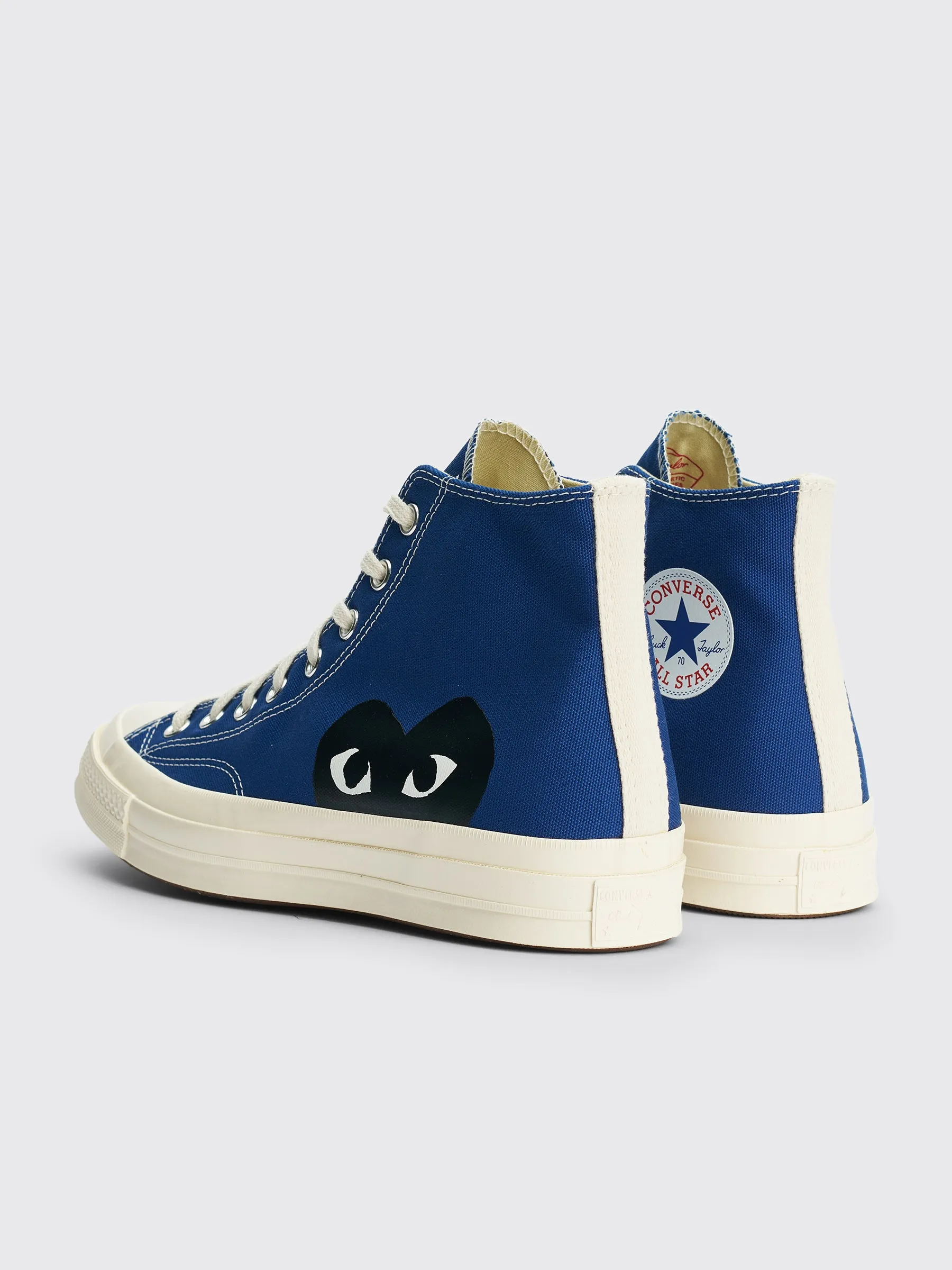 Comme des Garçons Play x Converse Chuck 70 Hi Blue sold by Tres Bien product image thumbnail 4