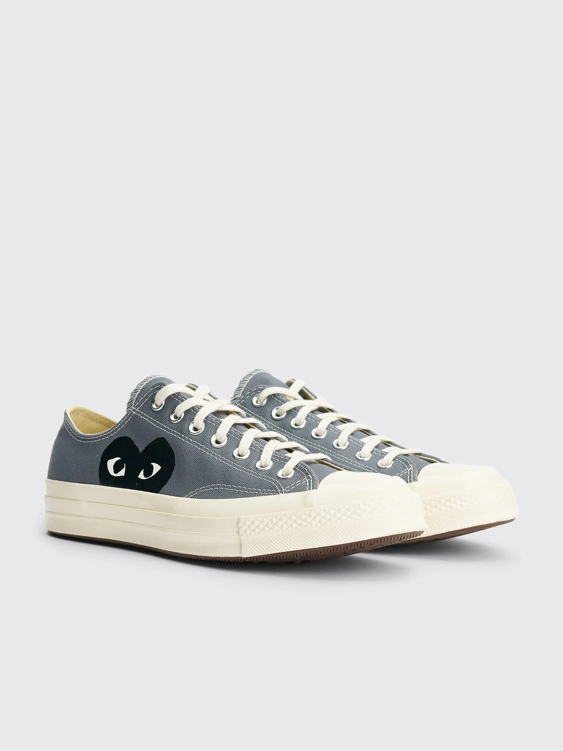 Comme des Garçons Play x Converse Chuck 70 Low Grey sold by Tres Bien product image thumbnail 3
