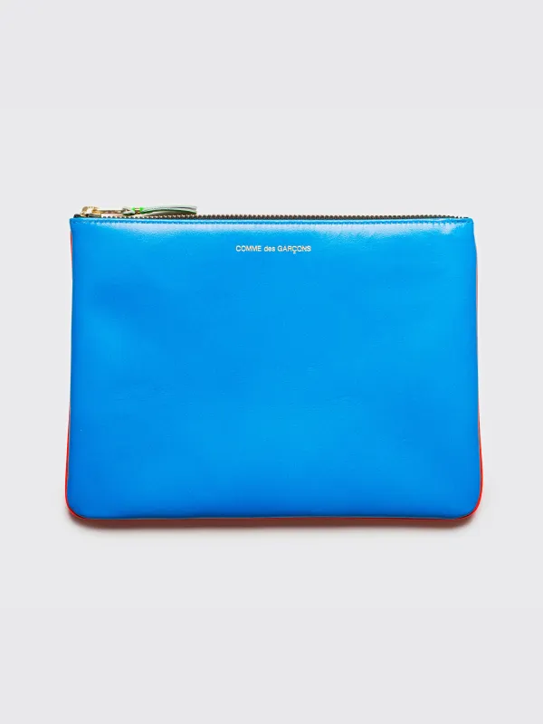 Comme des Garçons Wallet SA5100 Super Fluo Orange / Blue sold by Tres Bien