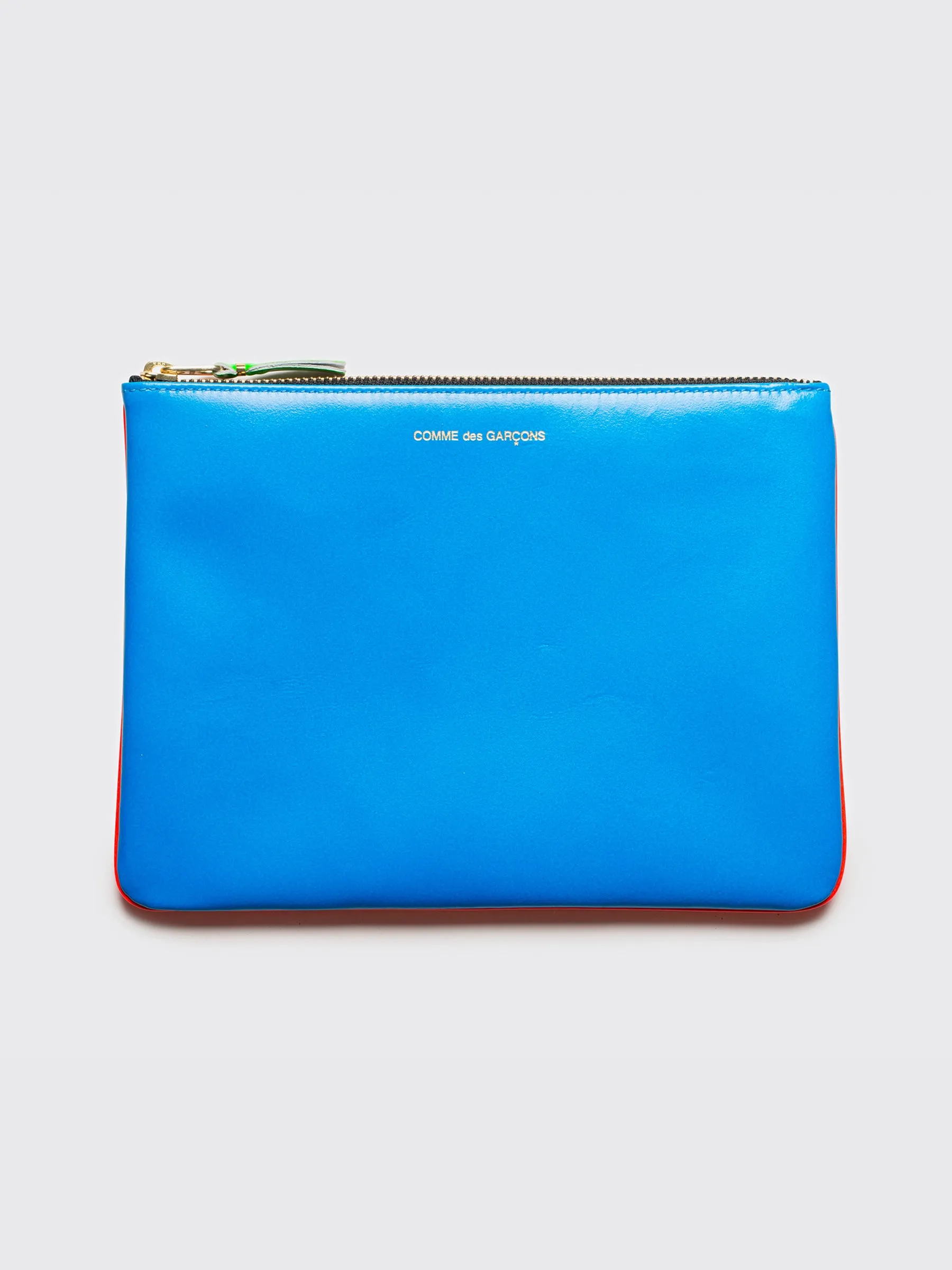 Comme des Garçons Wallet SA5100 Super Fluo Orange / Blue sold by Tres Bien