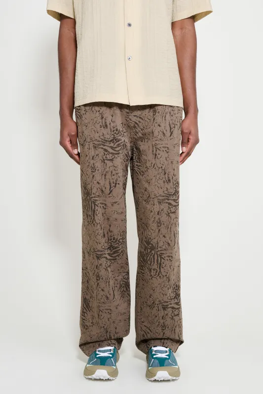 Stüssy Beach Pant Cotton Twill Fossil made by Stussy