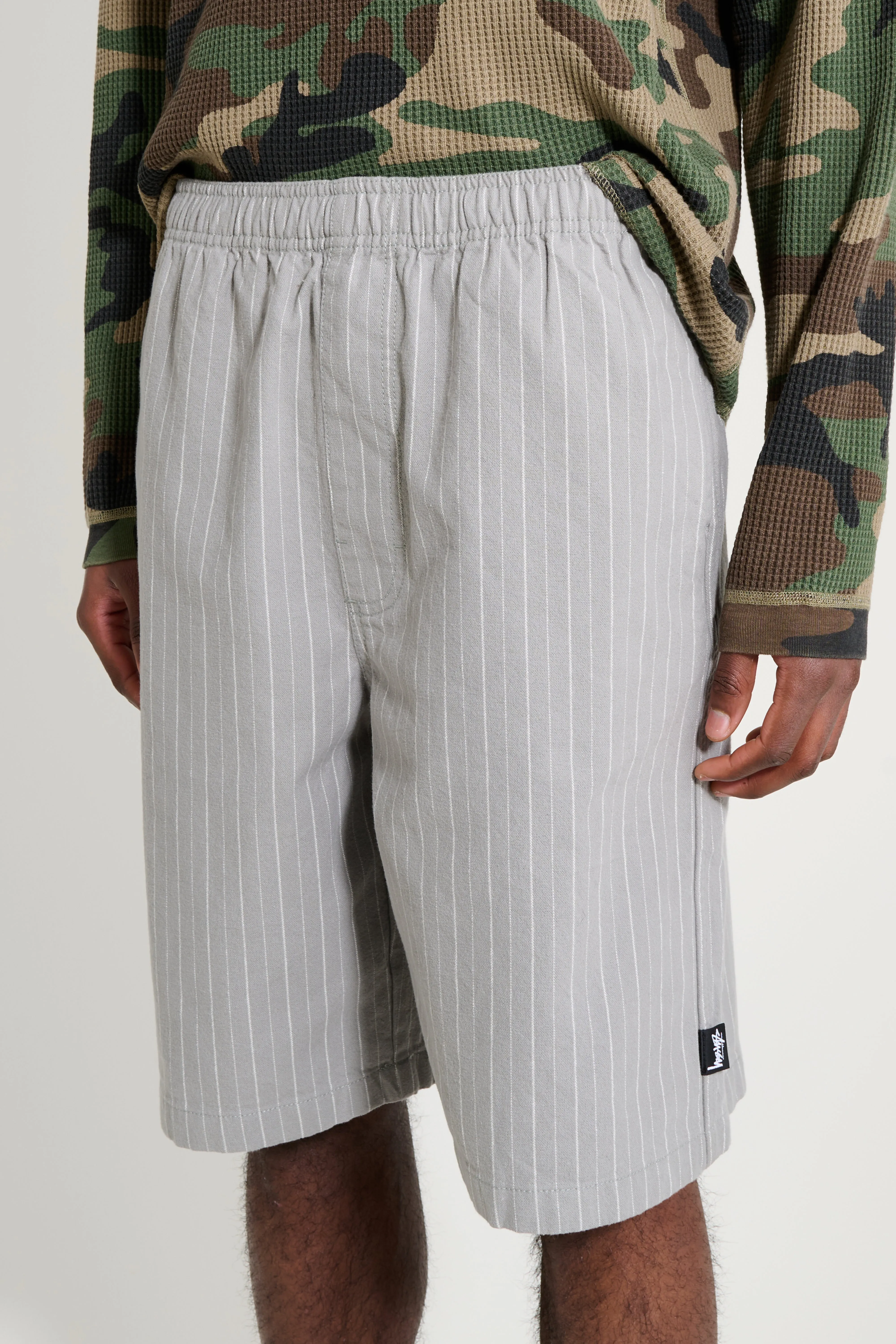 Stüssy Striped Beach Shorts Grey sold by Tres Bien product image thumbnail 2