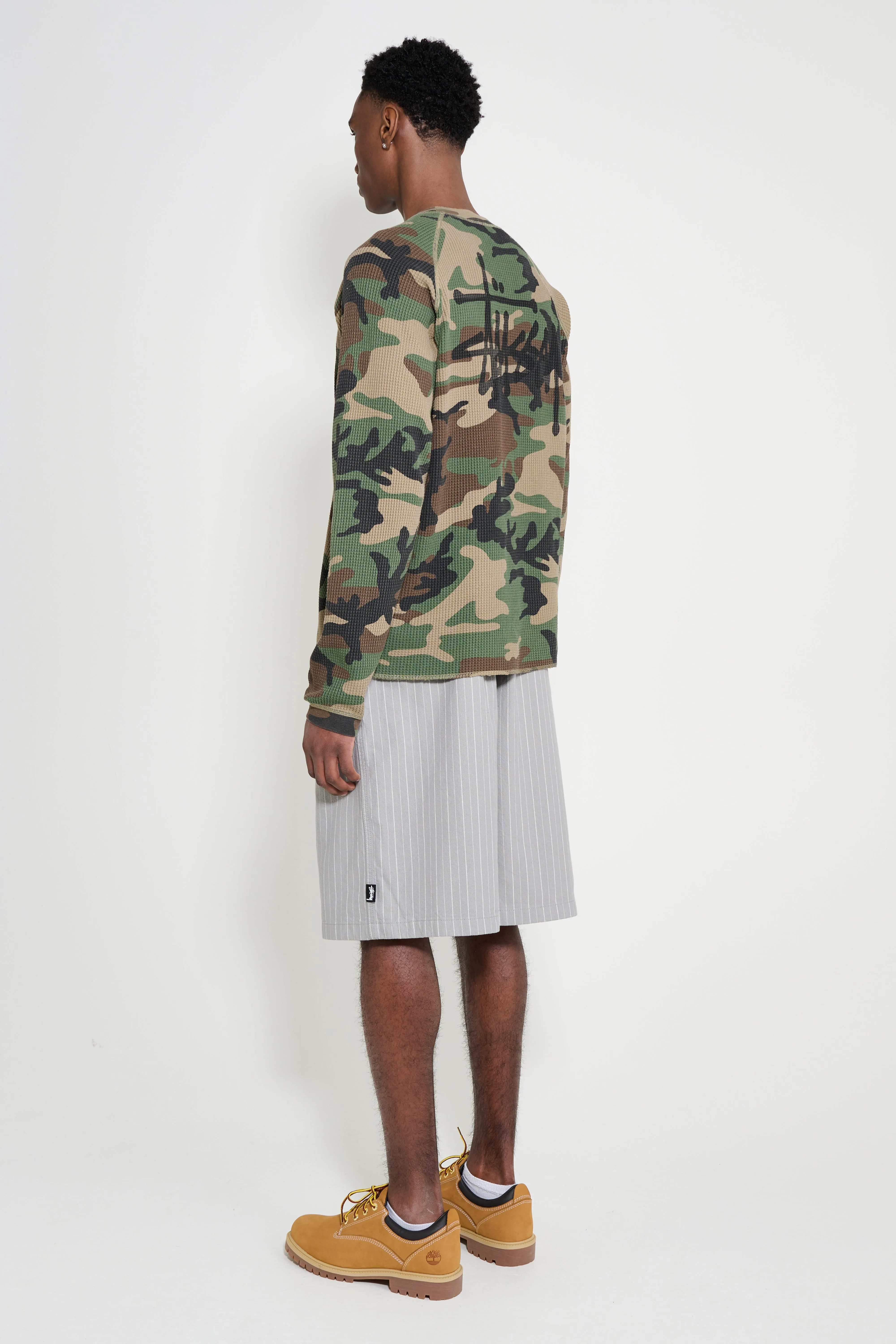 Stüssy Striped Beach Shorts Grey sold by Tres Bien product image thumbnail 5