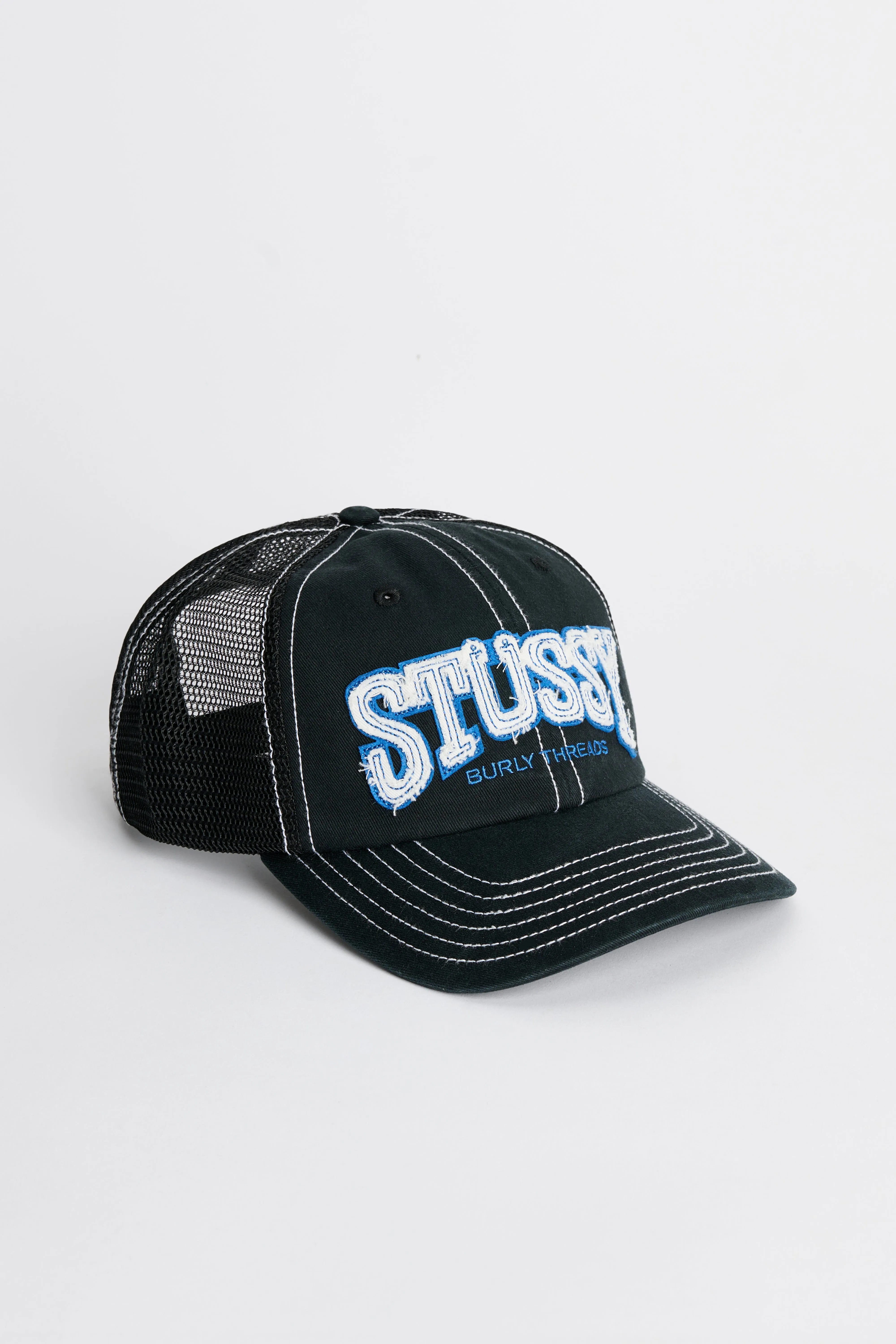 Stüssy Md Burly Threads Trucker Black sold by Tres Bien