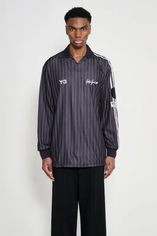 Y-3 Elite 5 Zidane LS Football Jersey Black sold by Tres Bien