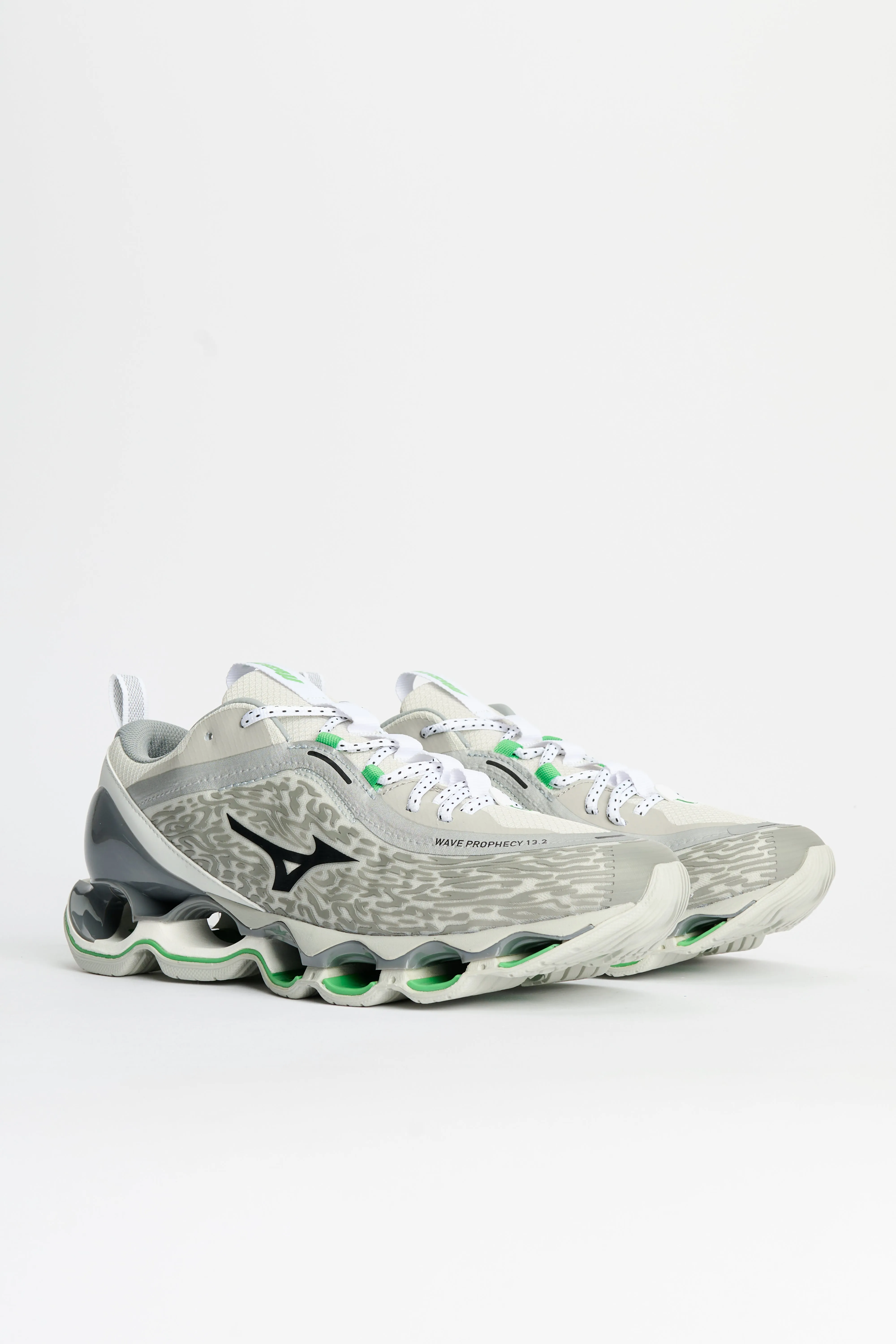 Mizuno Wave Prophecy 13.2 Harbor Mist / Black / Vibrant Green sold by Tres Bien product image thumbnail 4
