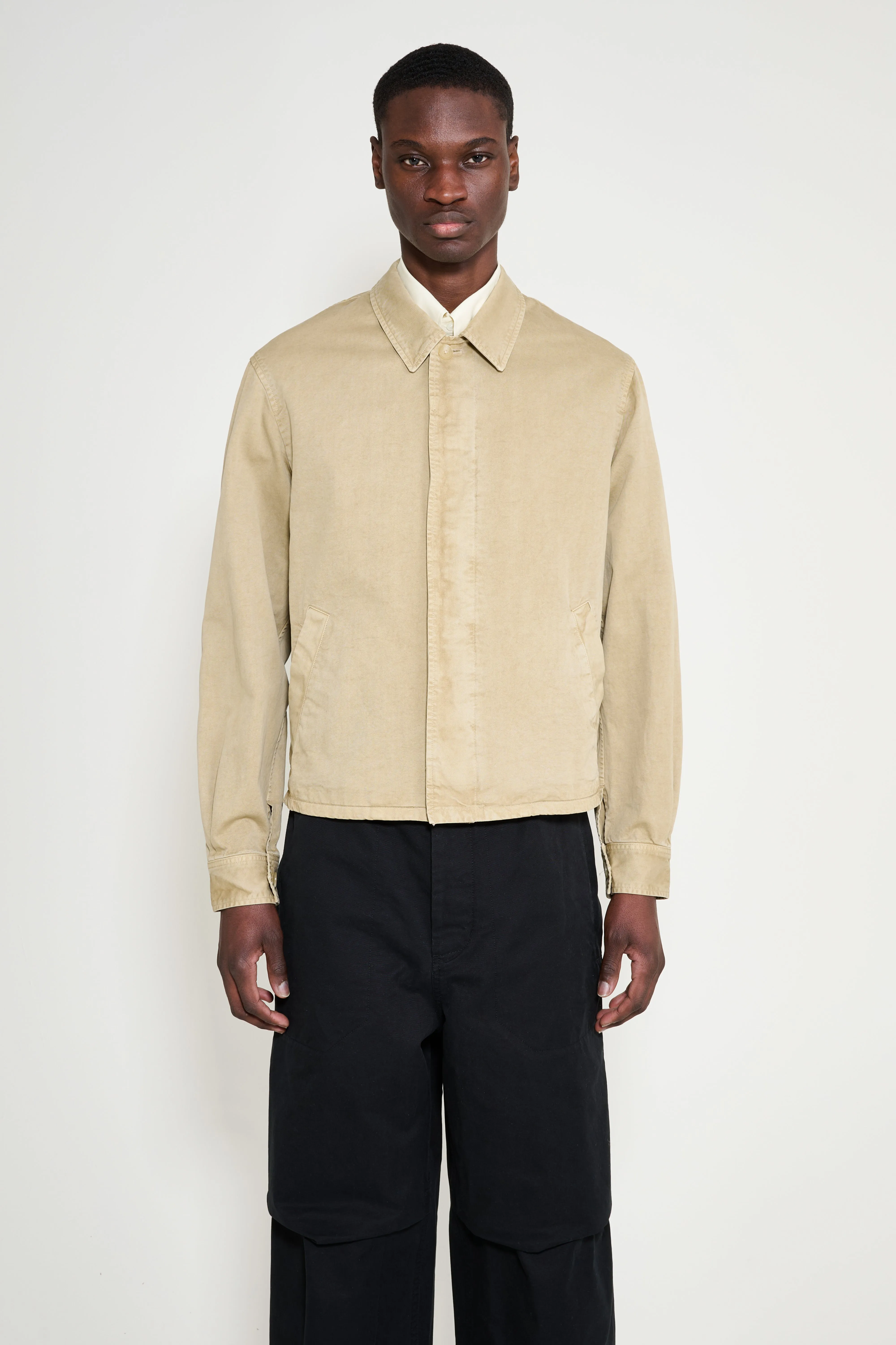 Auralee Garment Dyed Finx Light Chino Jacket Beige sold by Tres Bien product image thumbnail 2