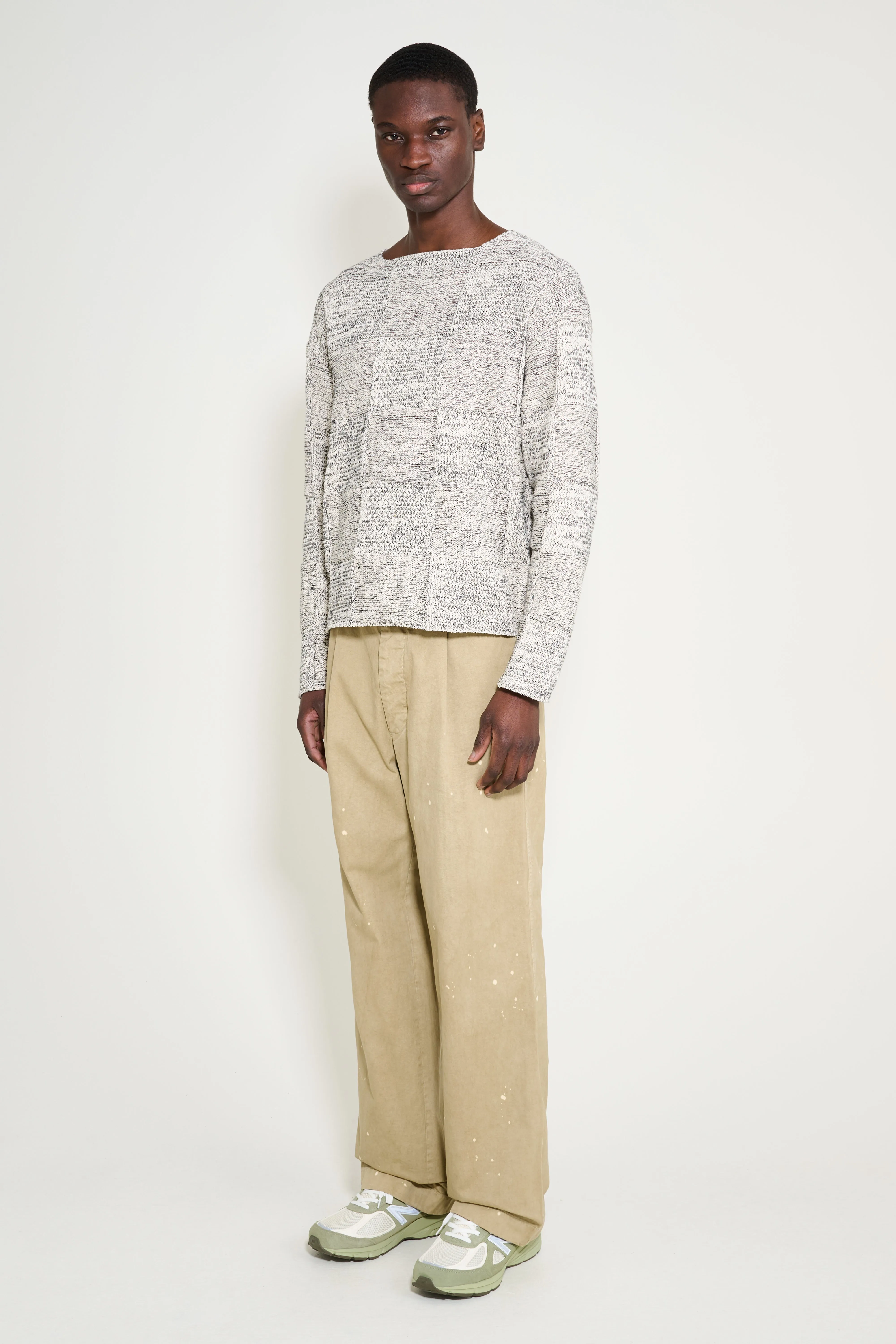 Auralee Garment Dyed Finx Light Chino One-Tuck Wide Pants Beige sold by Tres Bien product image thumbnail 5