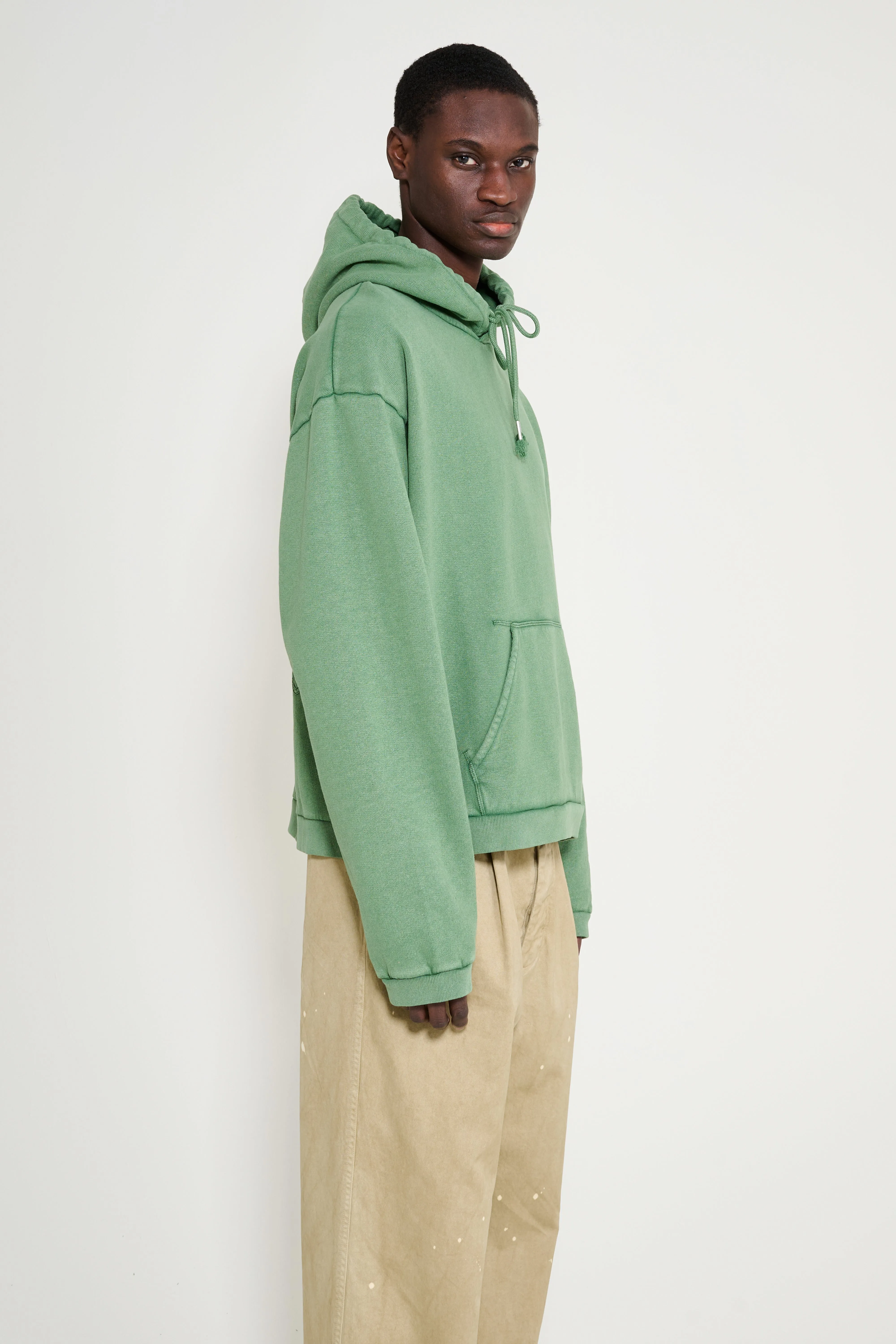 Stockholm Surfboard Club Ulf Logo Hoodie Green Mile sold by Tres Bien product image thumbnail 4