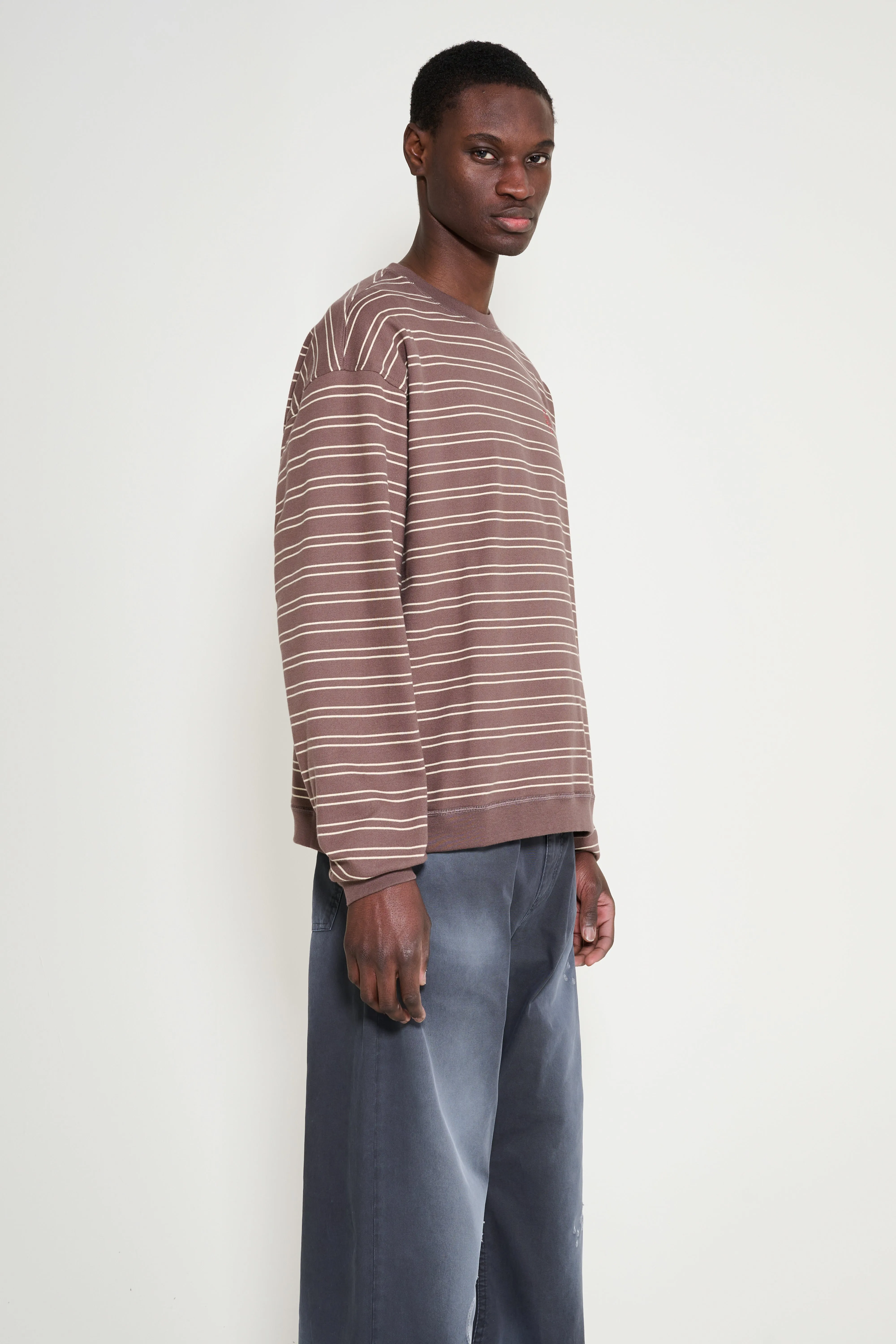 Stockholm Surfboard Club Benny Sweatshirt Brown sold by Tres Bien product image thumbnail 4