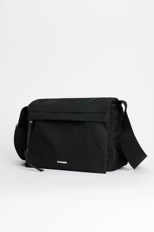Jil Sander Soft Shoulder Bag Black made by Jil Sander