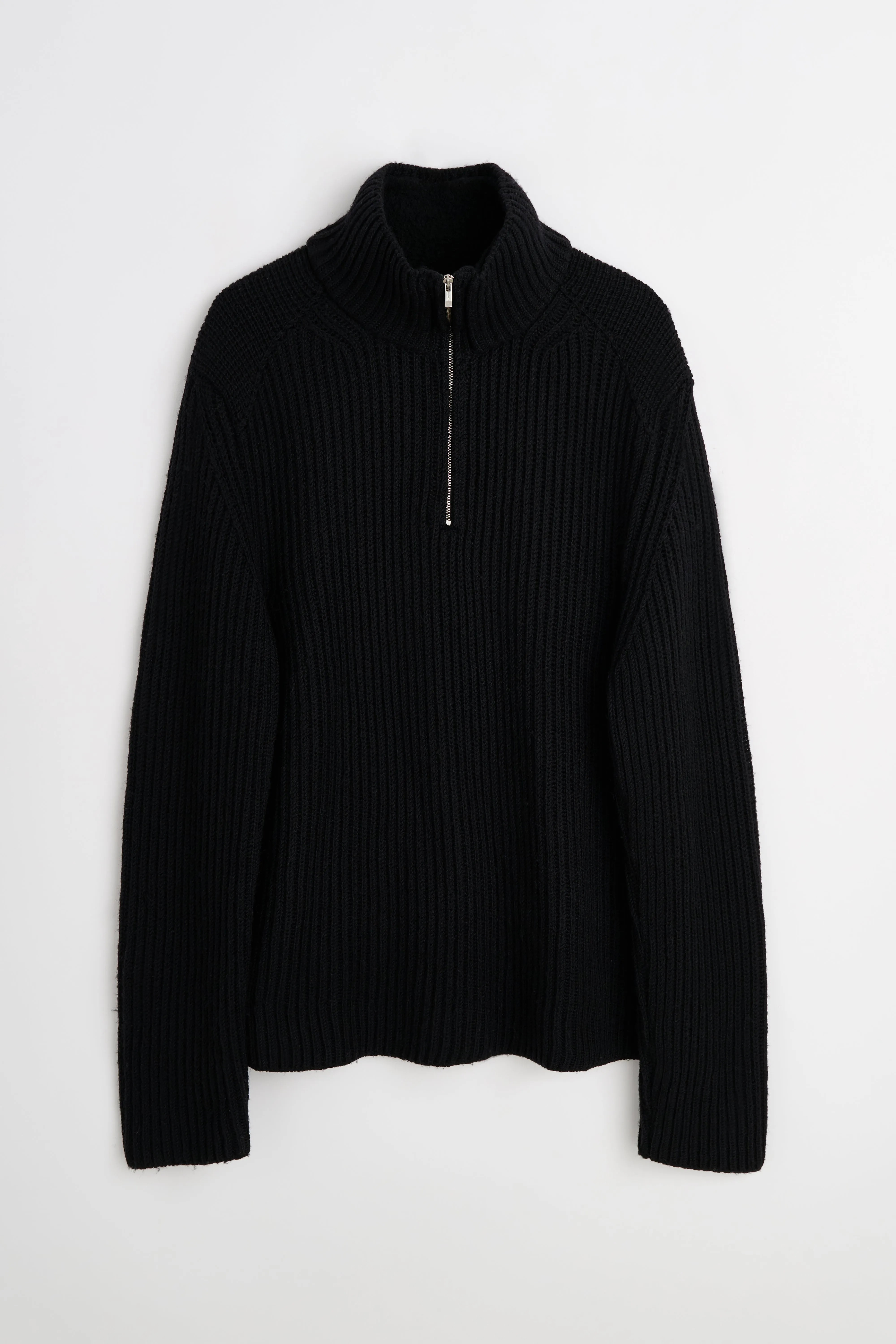 TRÈS BIEN Archive C.P. Company Knitted Half-Zip Sweater Black sold by Tres Bien
