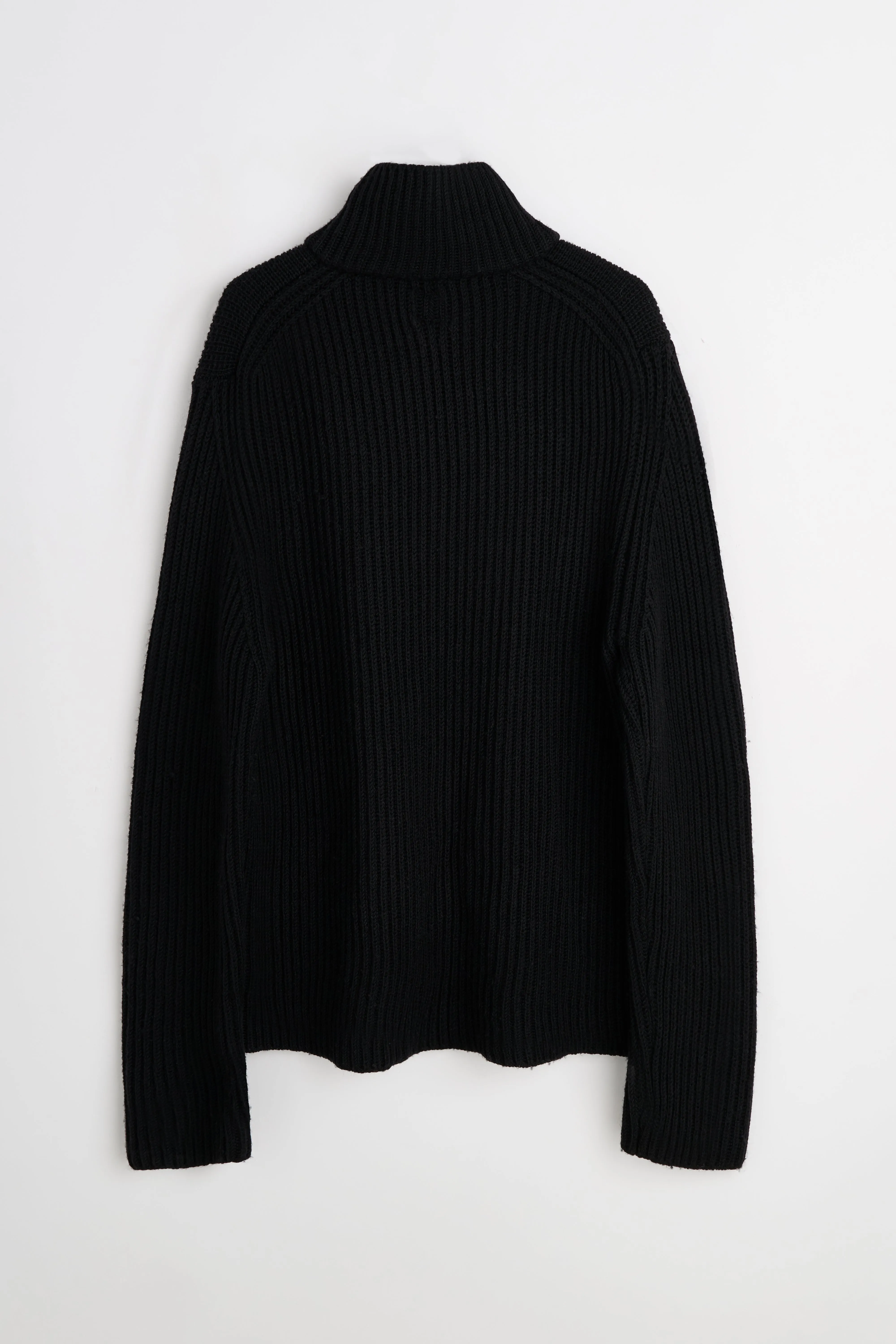 TRÈS BIEN Archive C.P. Company Knitted Half-Zip Sweater Black sold by Tres Bien product image thumbnail 2