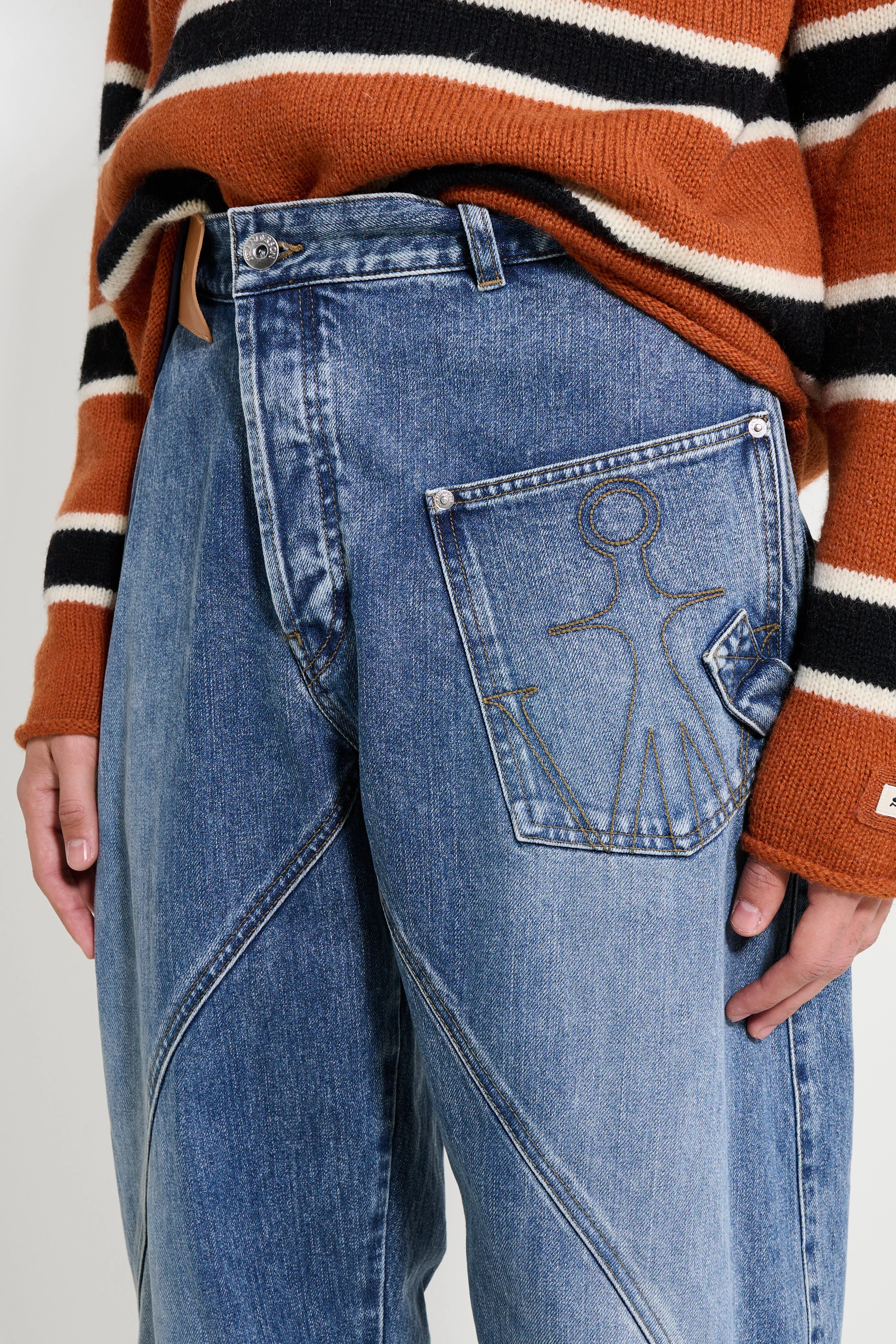 JW Anderson Twisted Workwear Jeans Mid Blue sold by Tres Bien product image thumbnail 3