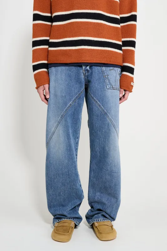 JW Anderson Twisted Workwear Jeans Mid Blue made by J.W. Anderson