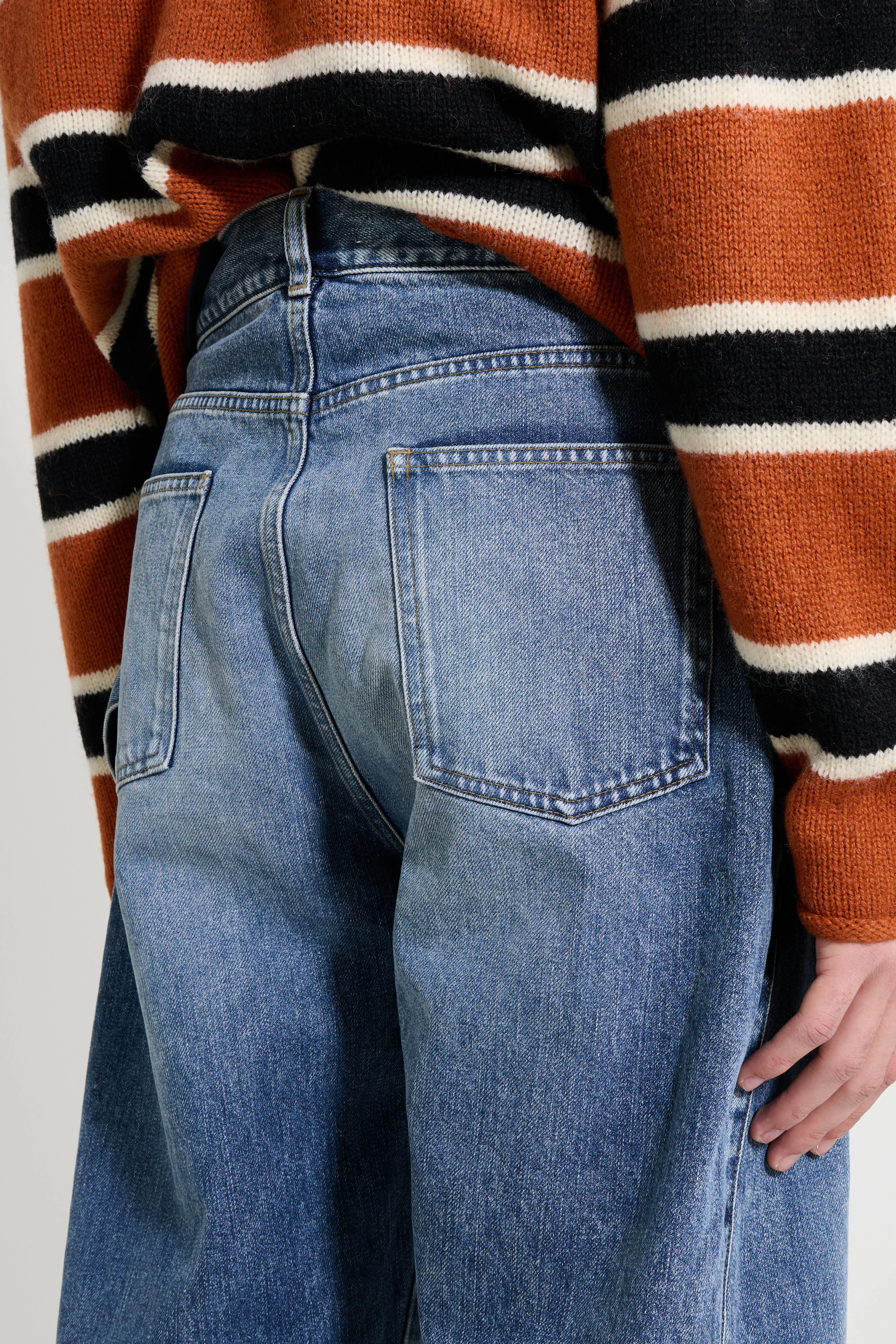 JW Anderson Twisted Workwear Jeans Mid Blue sold by Tres Bien product image thumbnail 4