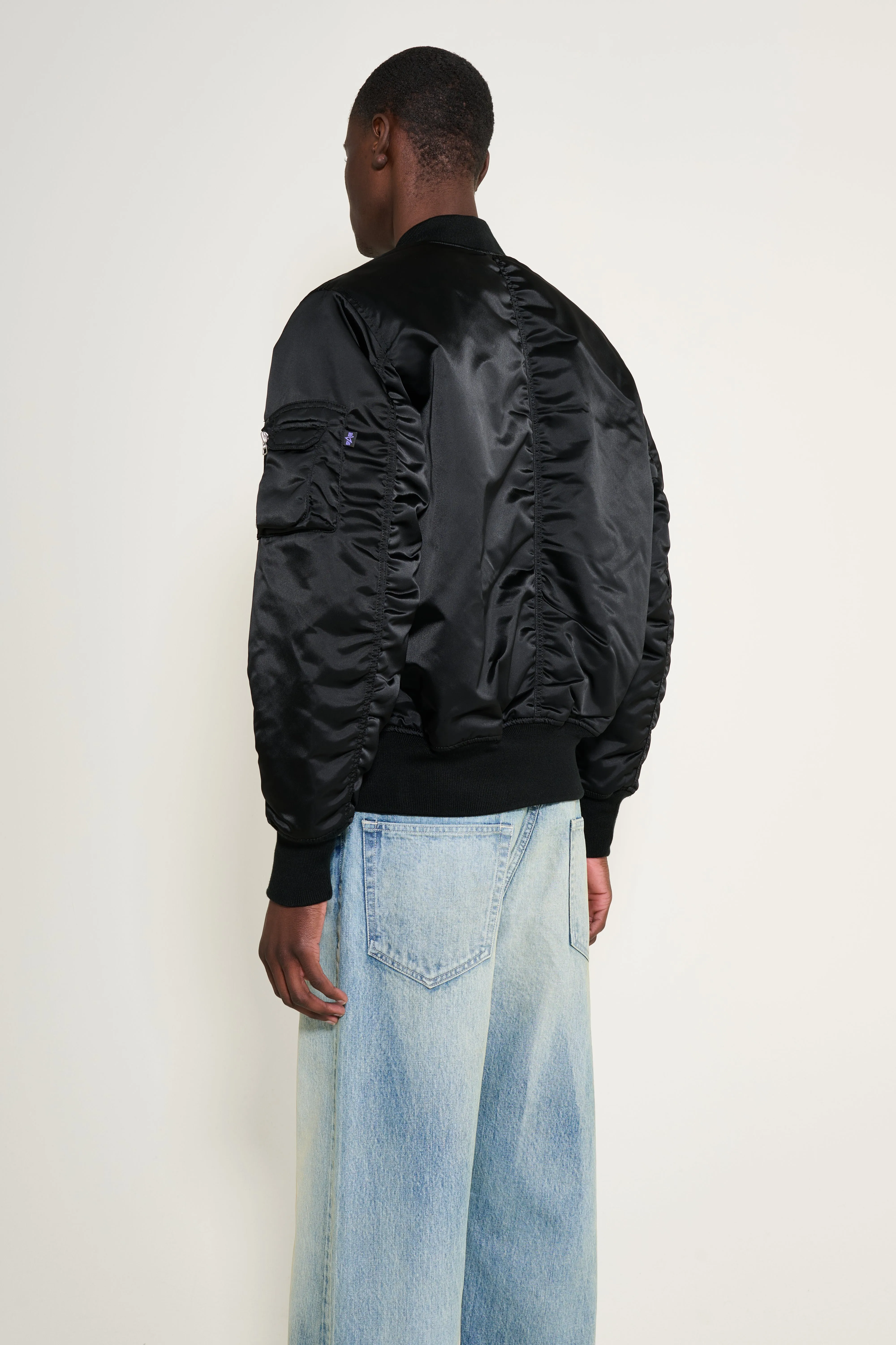 Alpha Industries MA-1 Base Flight Jacket Black sold by Tres Bien product image thumbnail 3