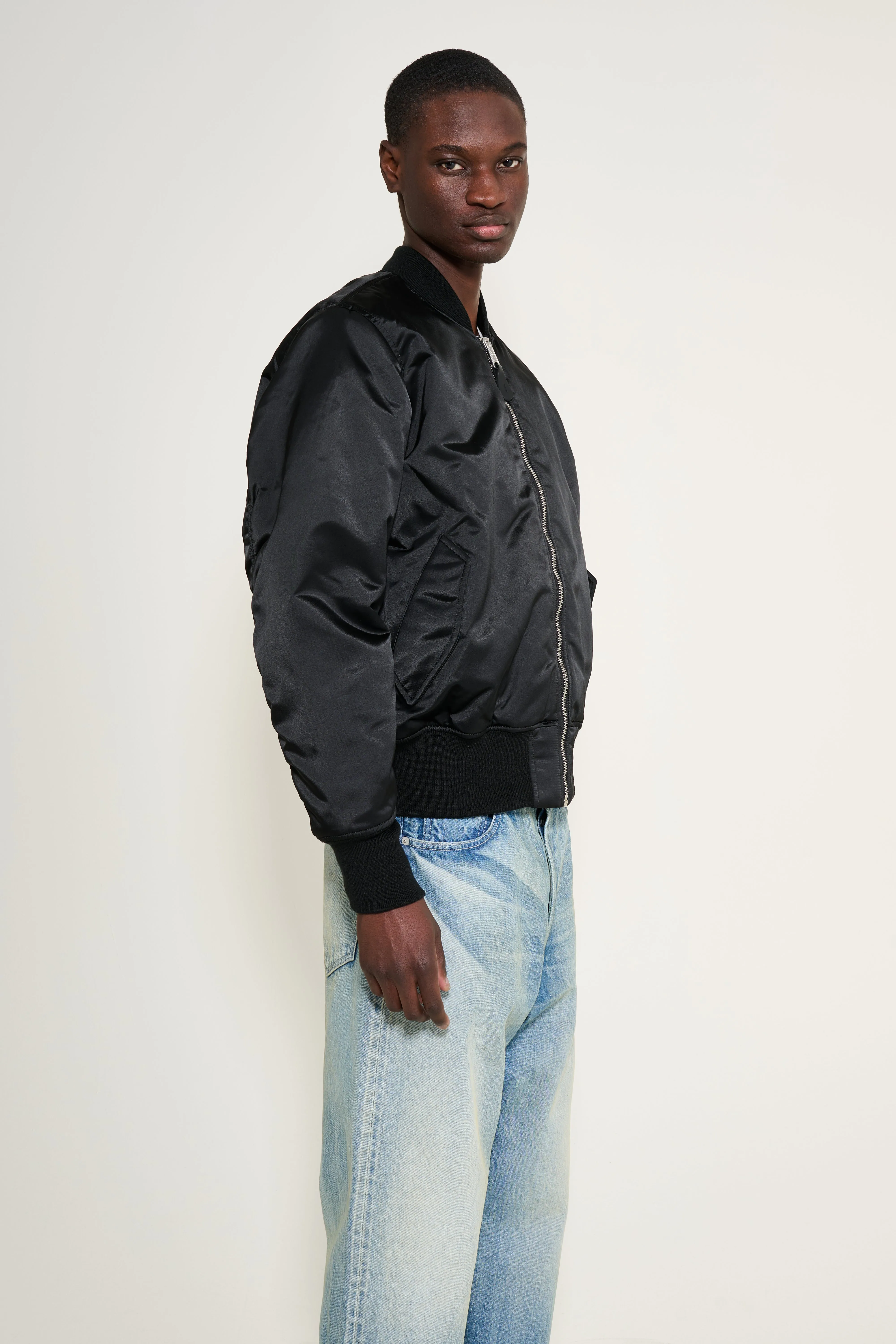 Alpha Industries MA-1 Base Flight Jacket Black sold by Tres Bien product image thumbnail 4