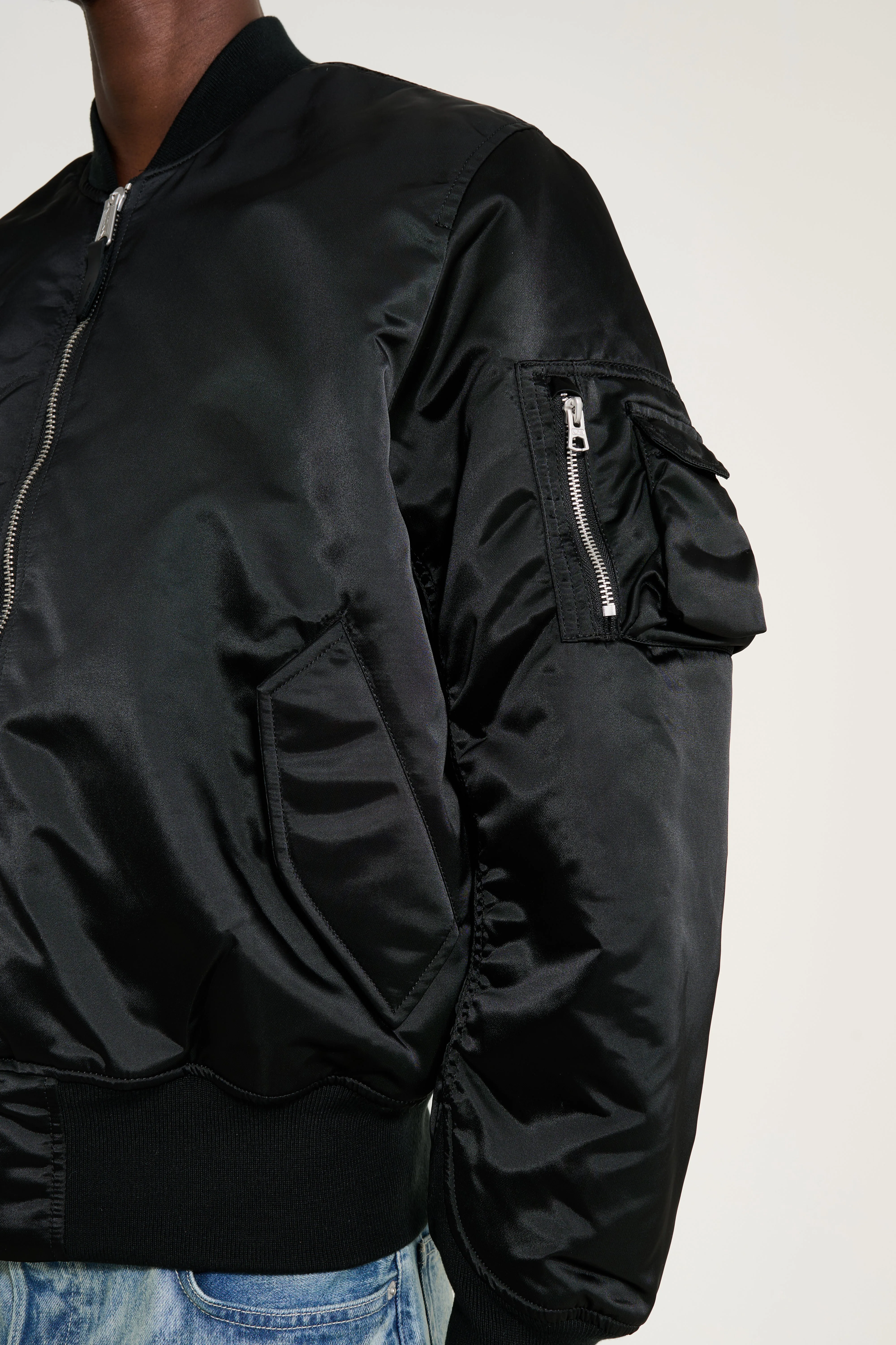 Alpha Industries MA-1 Base Flight Jacket Black sold by Tres Bien product image thumbnail 5