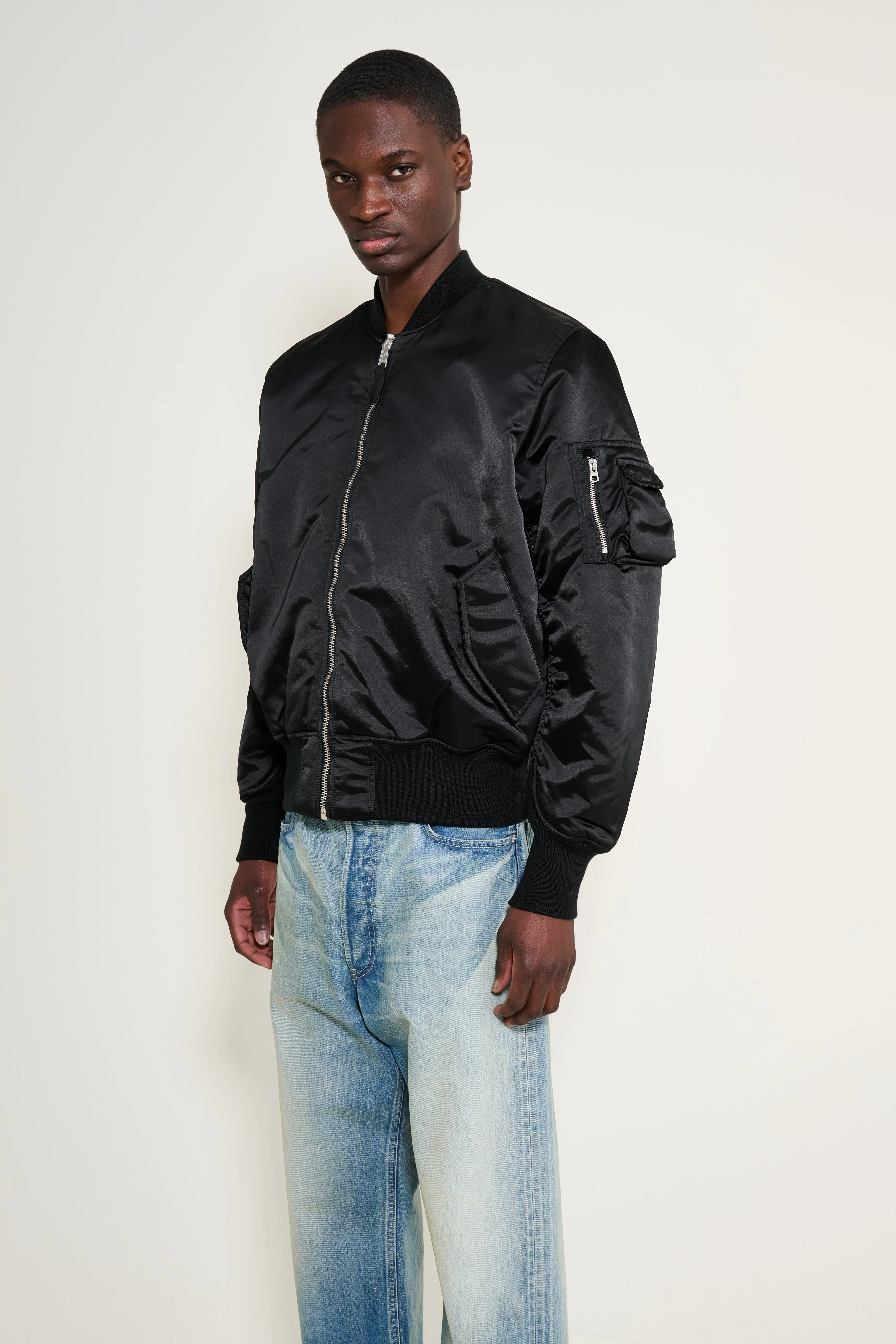 Alpha Industries MA-1 Base Flight Jacket Black sold by Tres Bien product image thumbnail 2