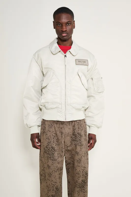 Alpha Industries CWU-45 Heritage Bomber Jacket Stone made by Alpha Industries